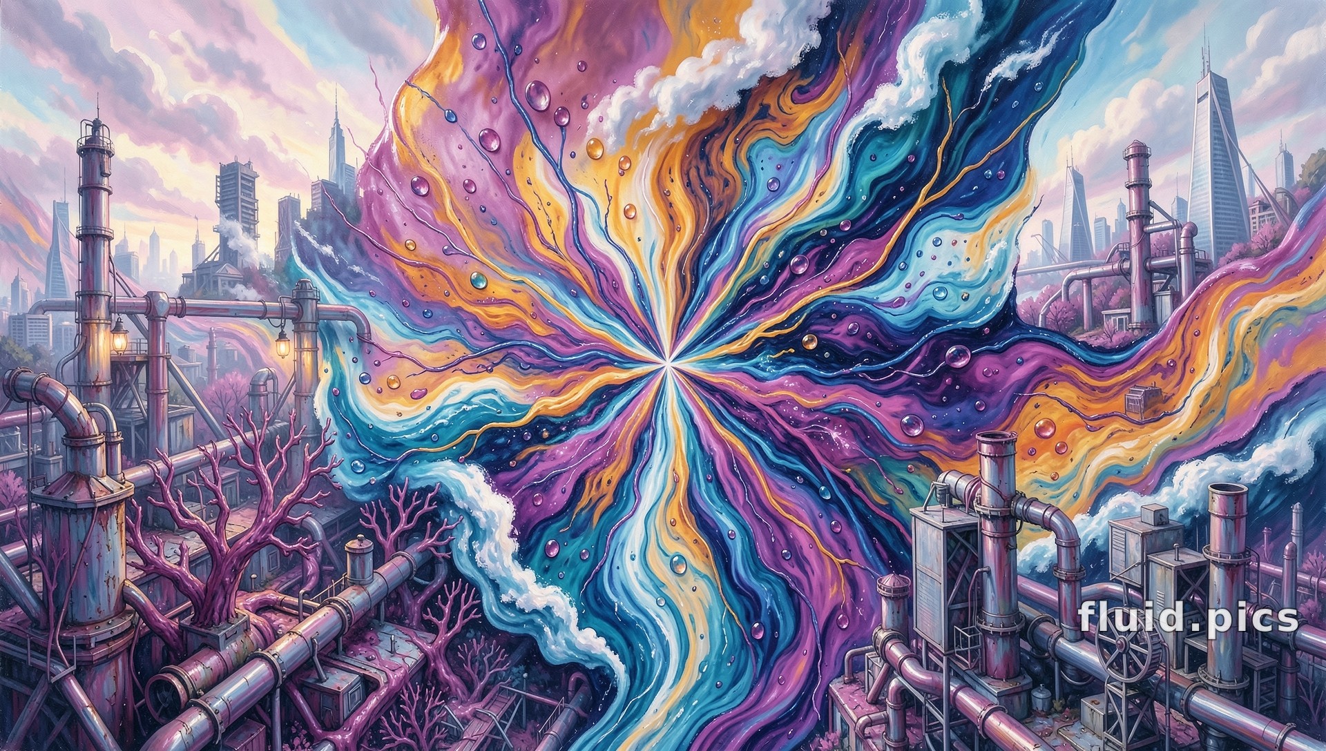 Rainbow Heart of the Megalopolis — Гибридное искусство