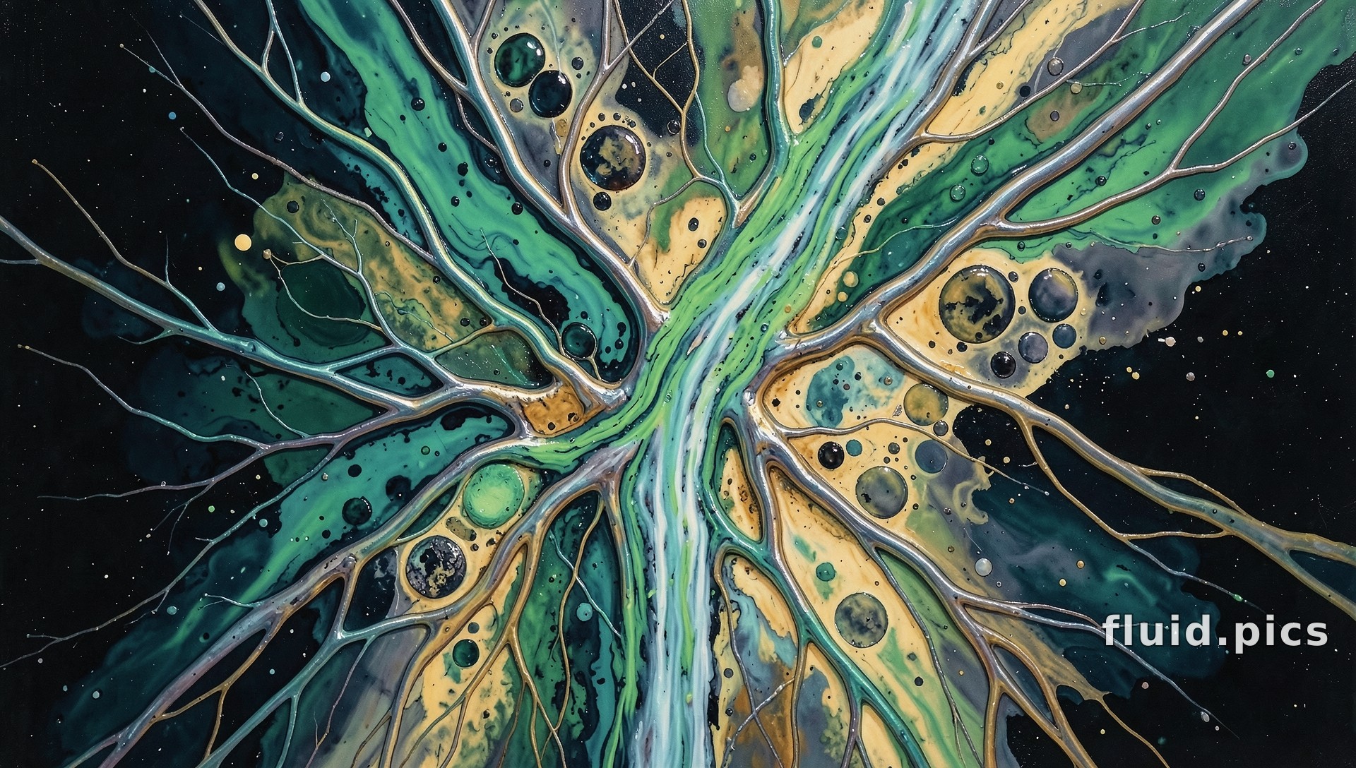 Golden Roots of Night — Гибридное искусство