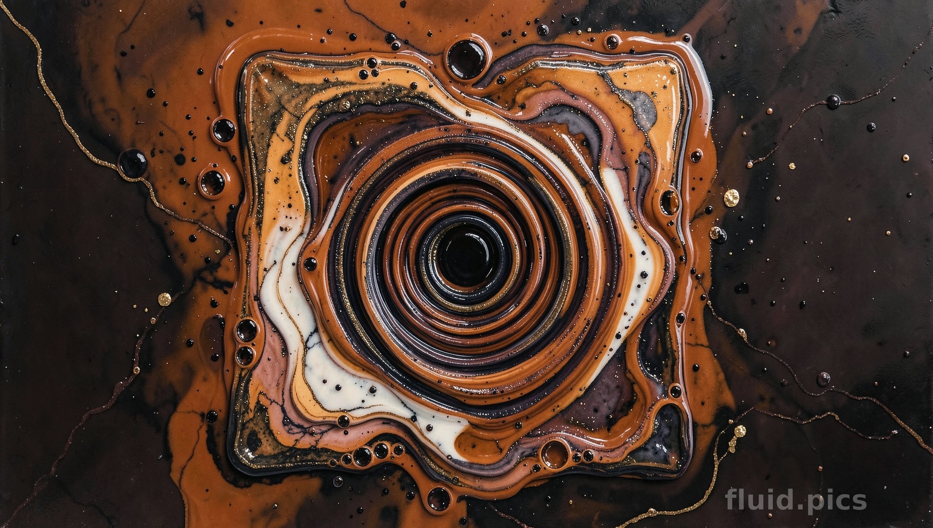 Coffee Funnel — Fluid Art