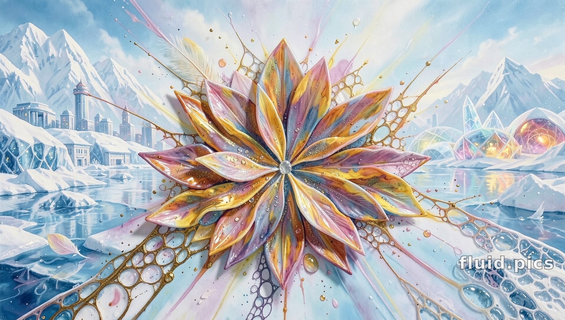 Ice Lotus — Гибридное искусство