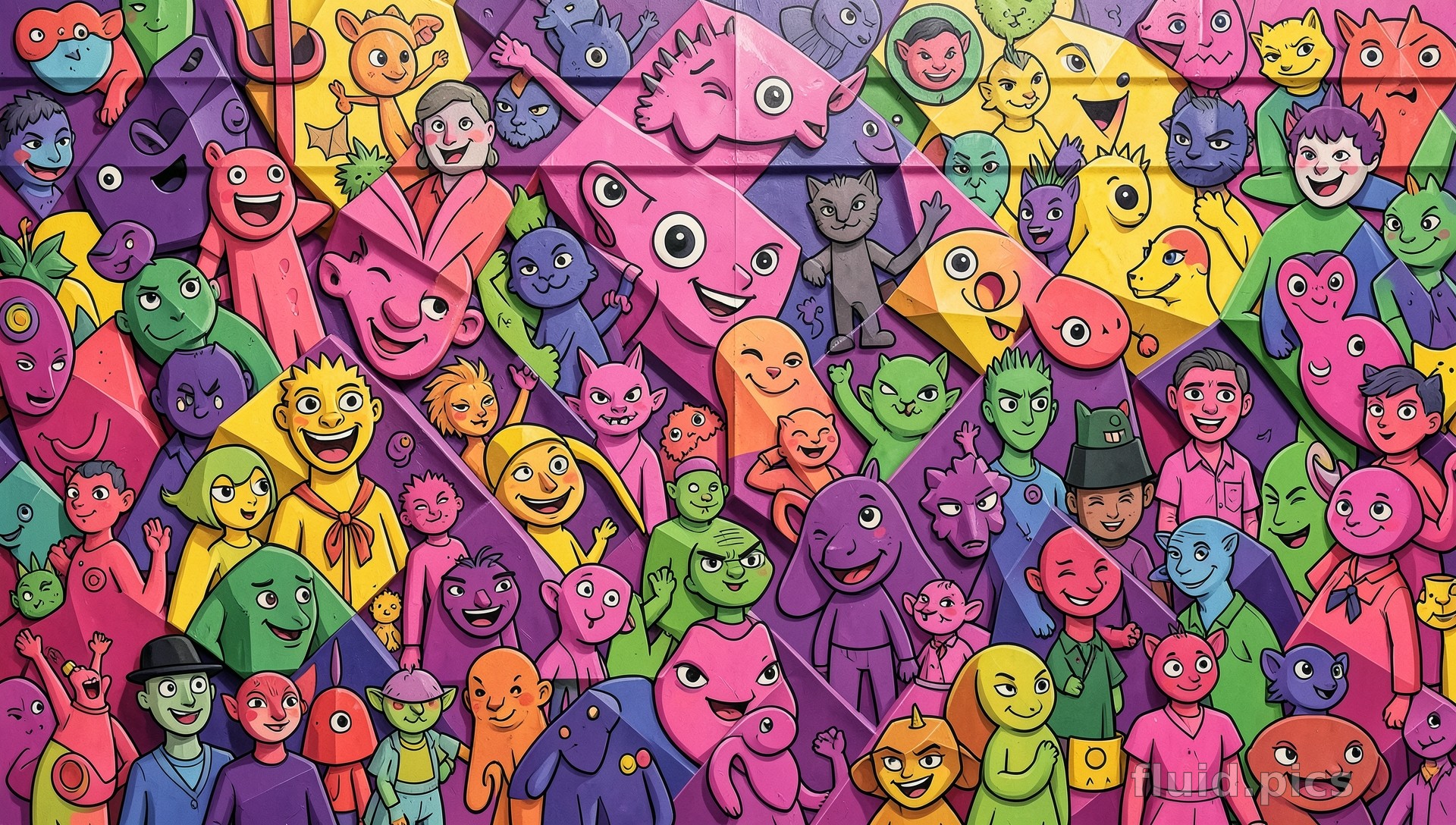 Laughing Tile City — Psychedelic Abstract