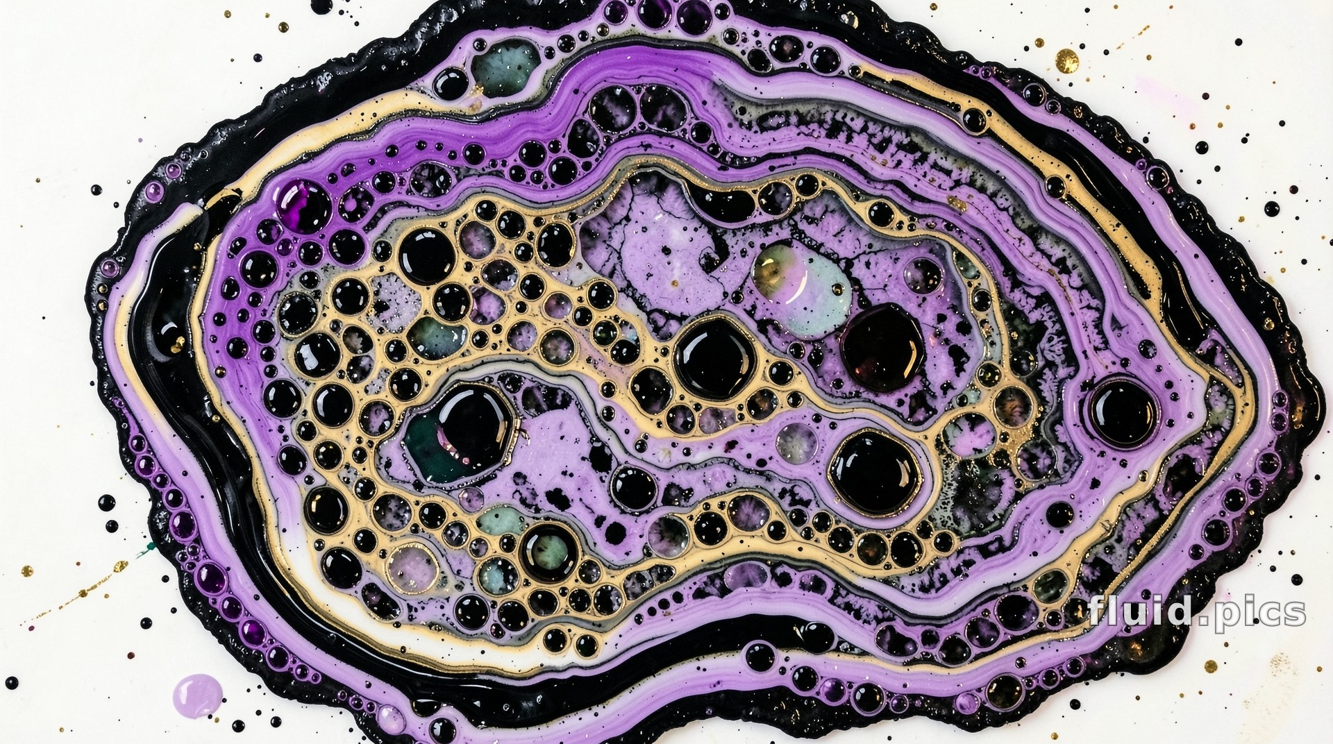 Violet Comb — Fluid Art