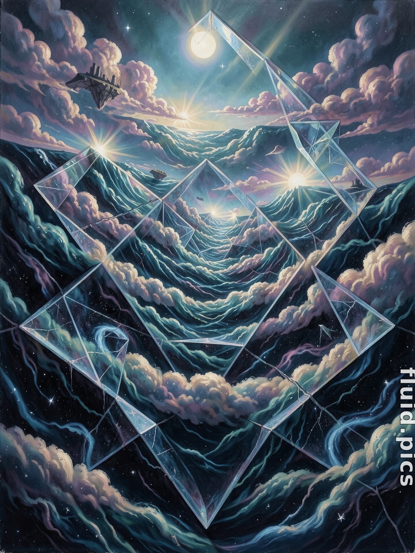 Glass Over the Storm — Психоделическая абстракция
