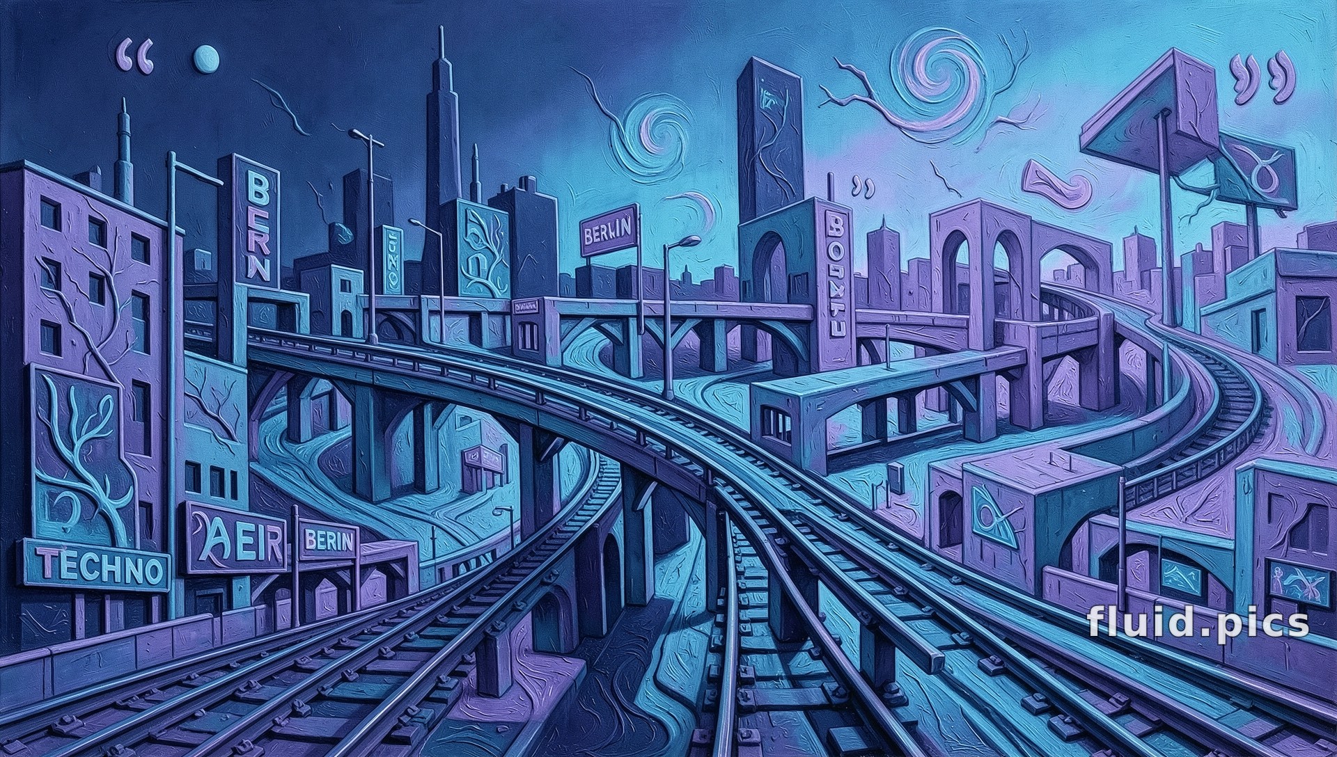 City Labyrinth — Psychedelic Abstract
