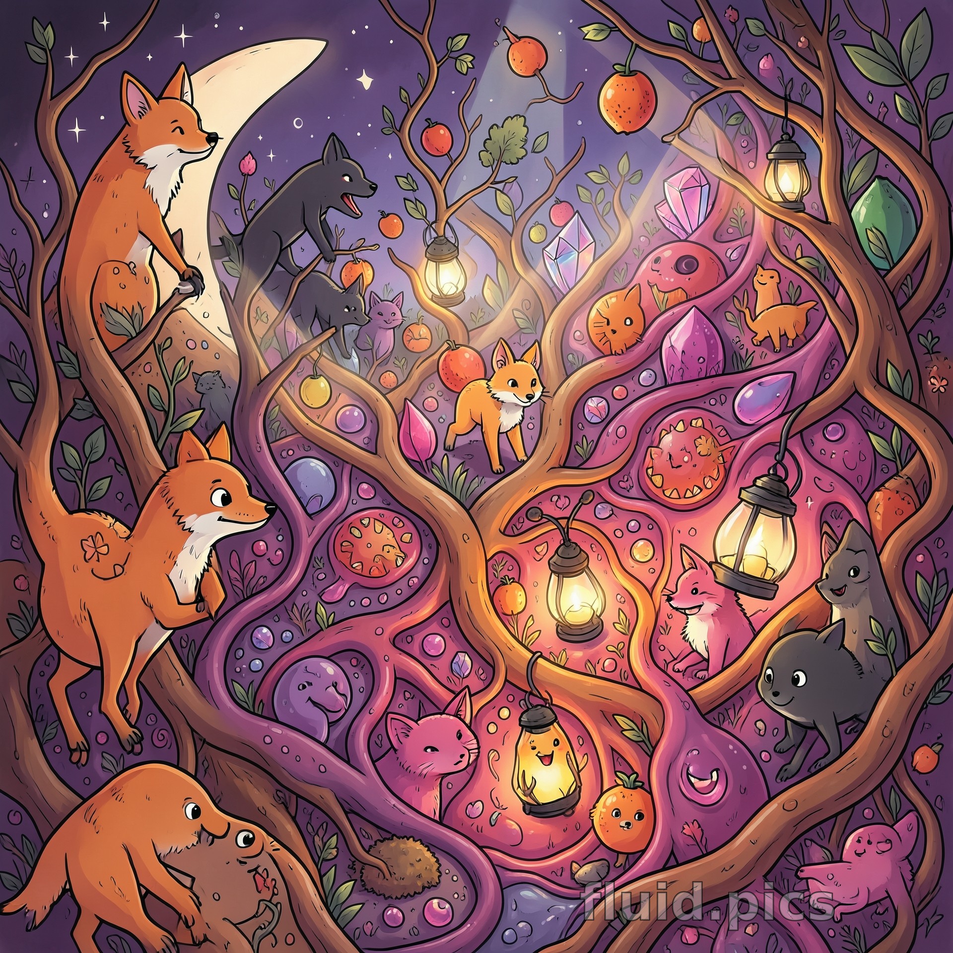 Корни Луны — Гибридное искусство