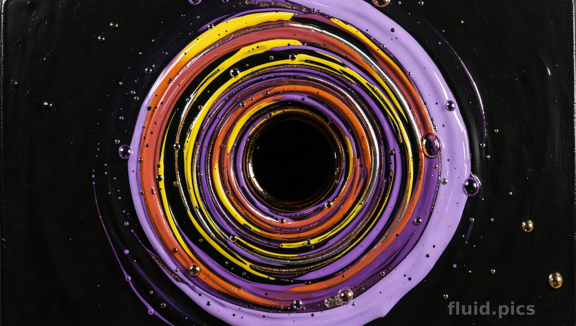 Moonlit Paths Vortex — Fluid Art