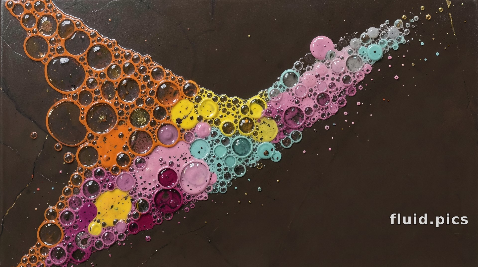 Flock in Flight — Fluid Art