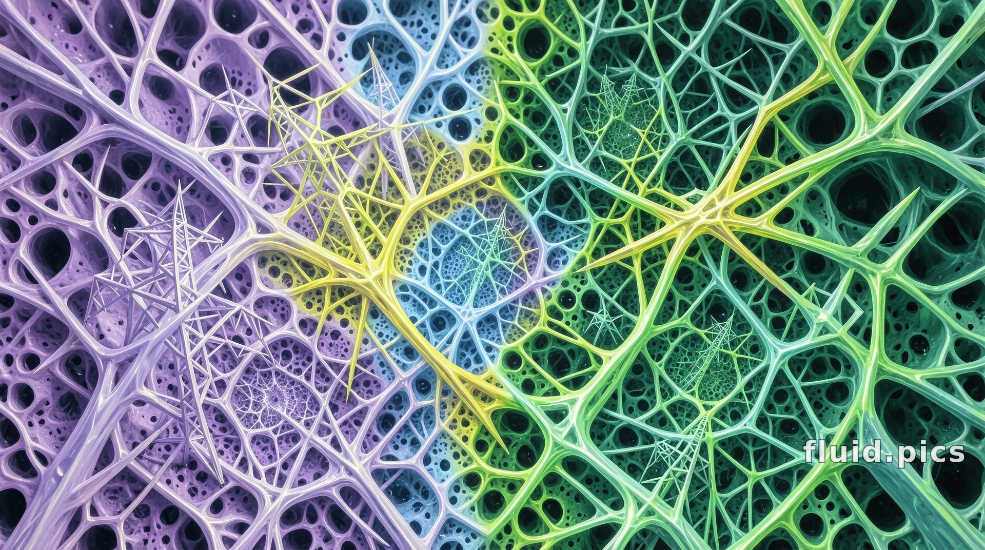 Four Colored Reefs — Psychedelic Abstract