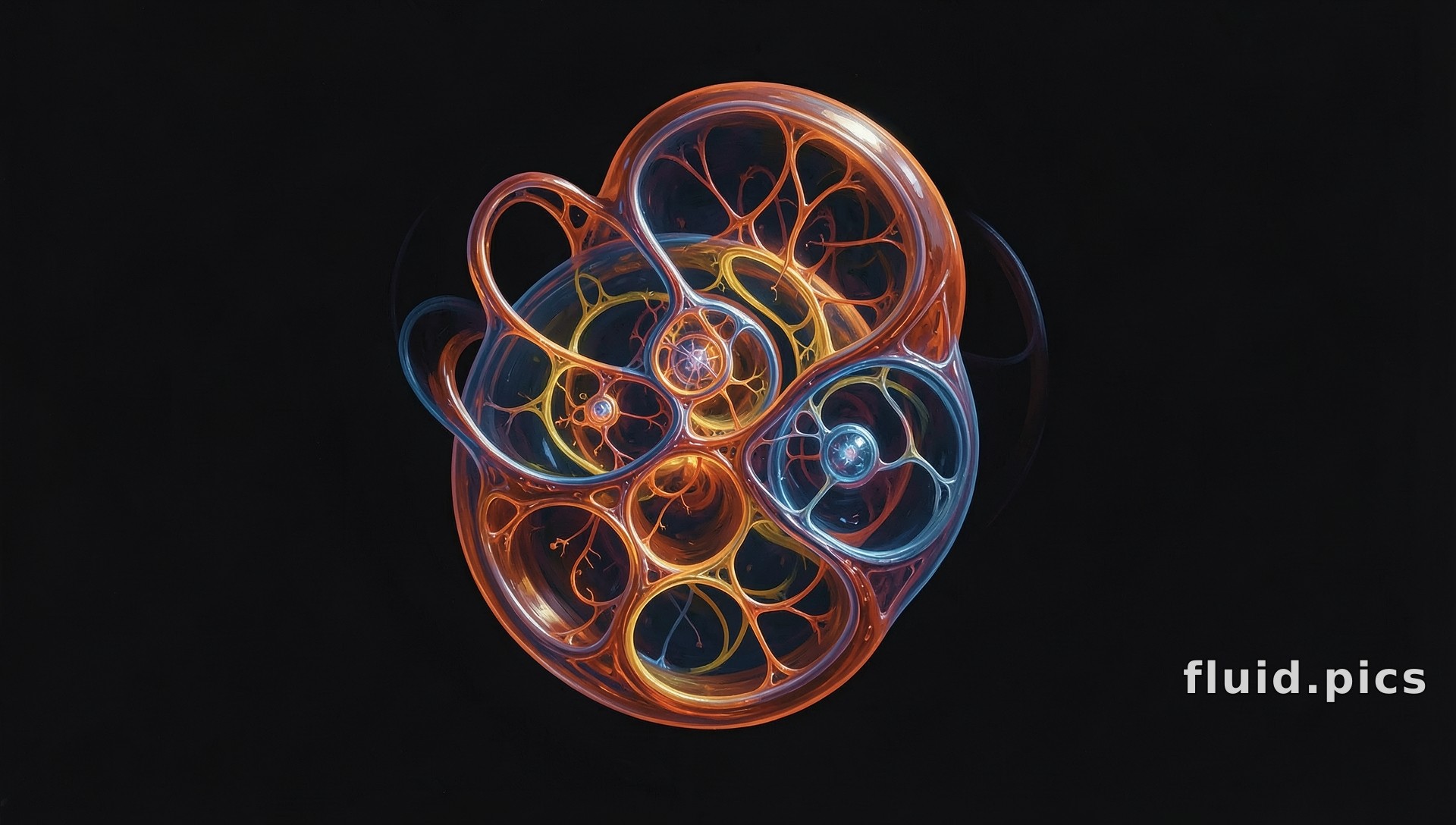 Breathing Fire Galaxy — Fractal Art