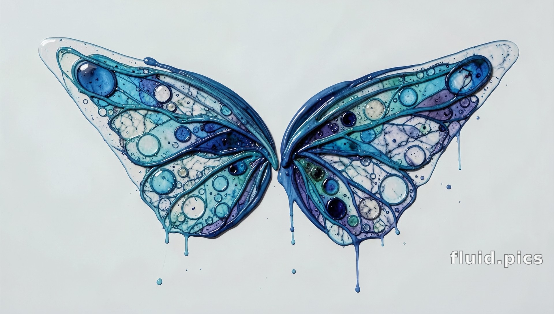 Wings Made of Droplets — Hybrid Art