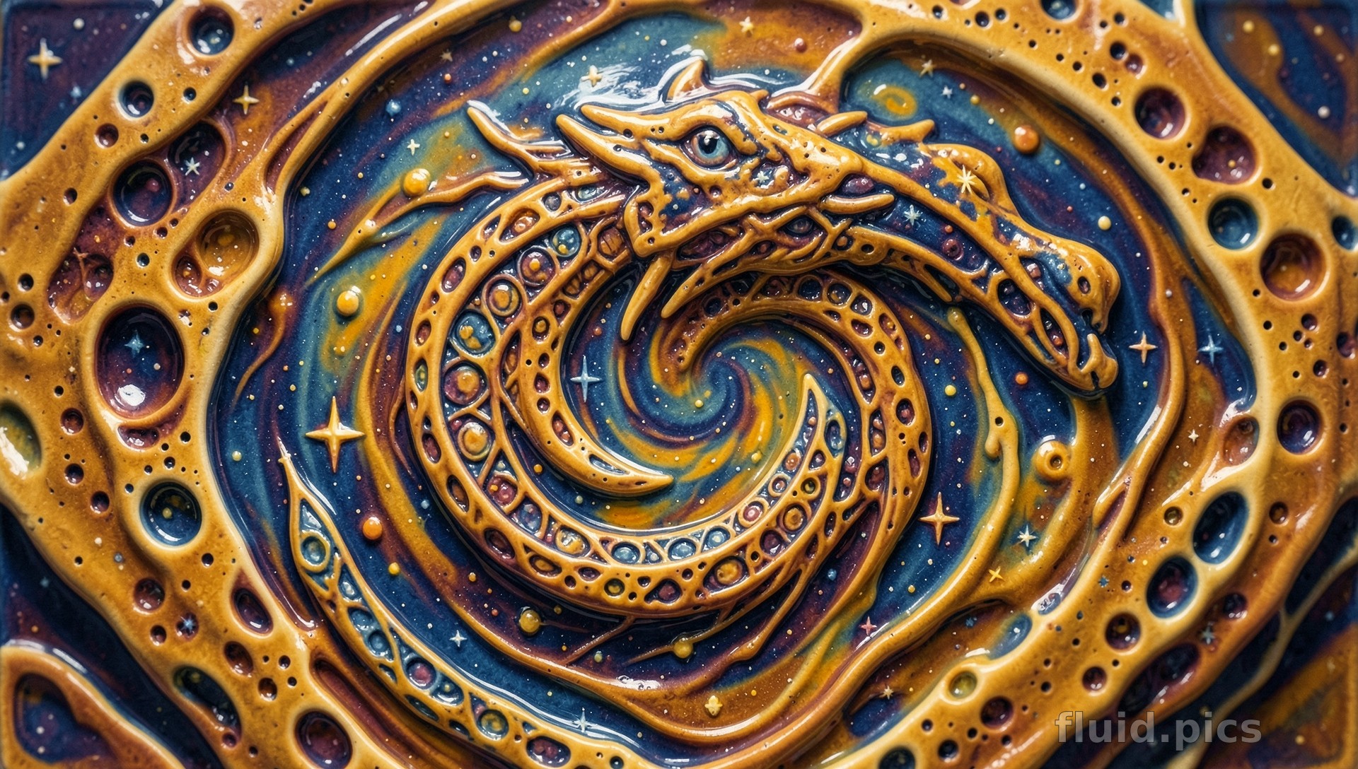 Star Dragon — Psychedelic Abstract