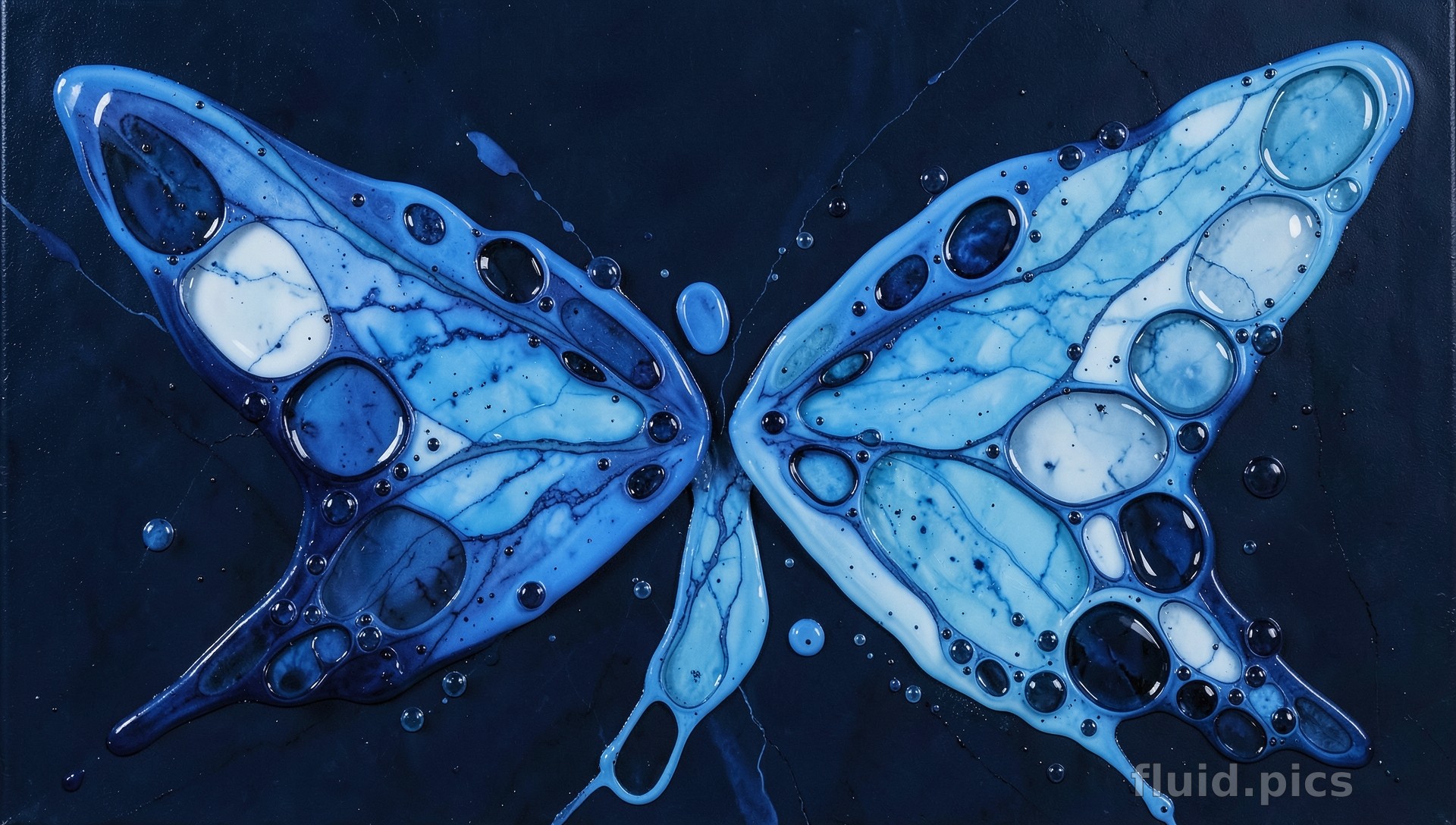 Wings' Milky Way — Fluid Art