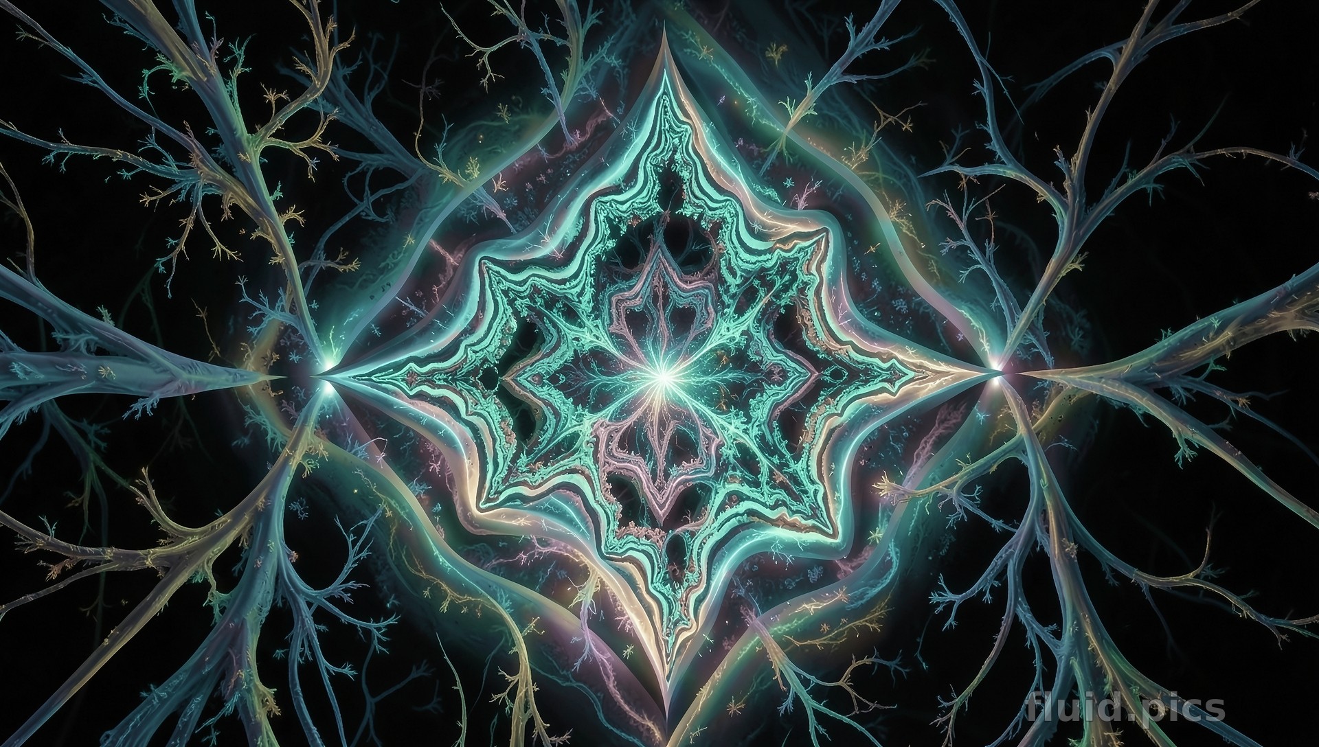 Stars on Branches — Fractal Art