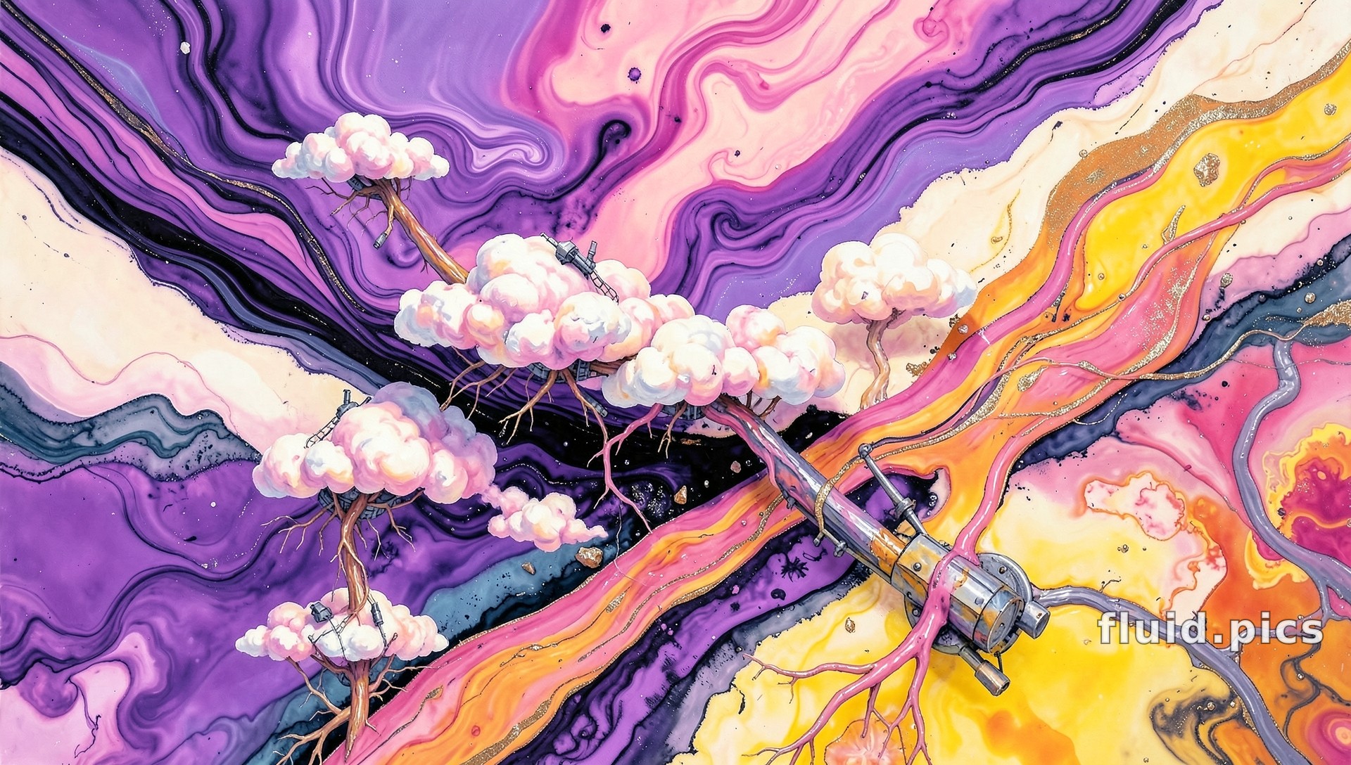 Cloud Trees — Гибридное искусство