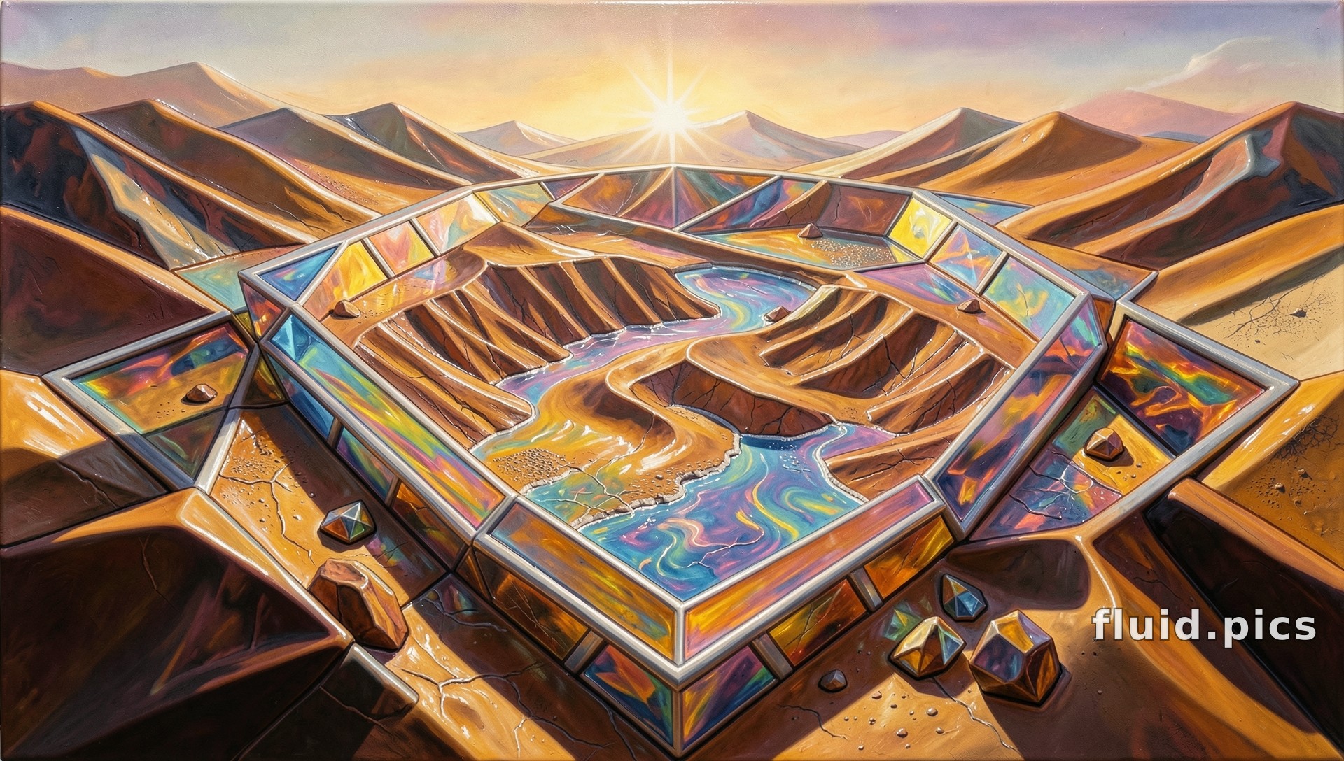 Diamond Canyon — Psychedelic Abstract