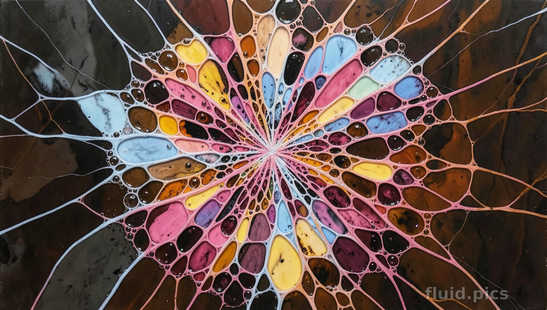 Star Giving Birth to Islands — Fluid Art
