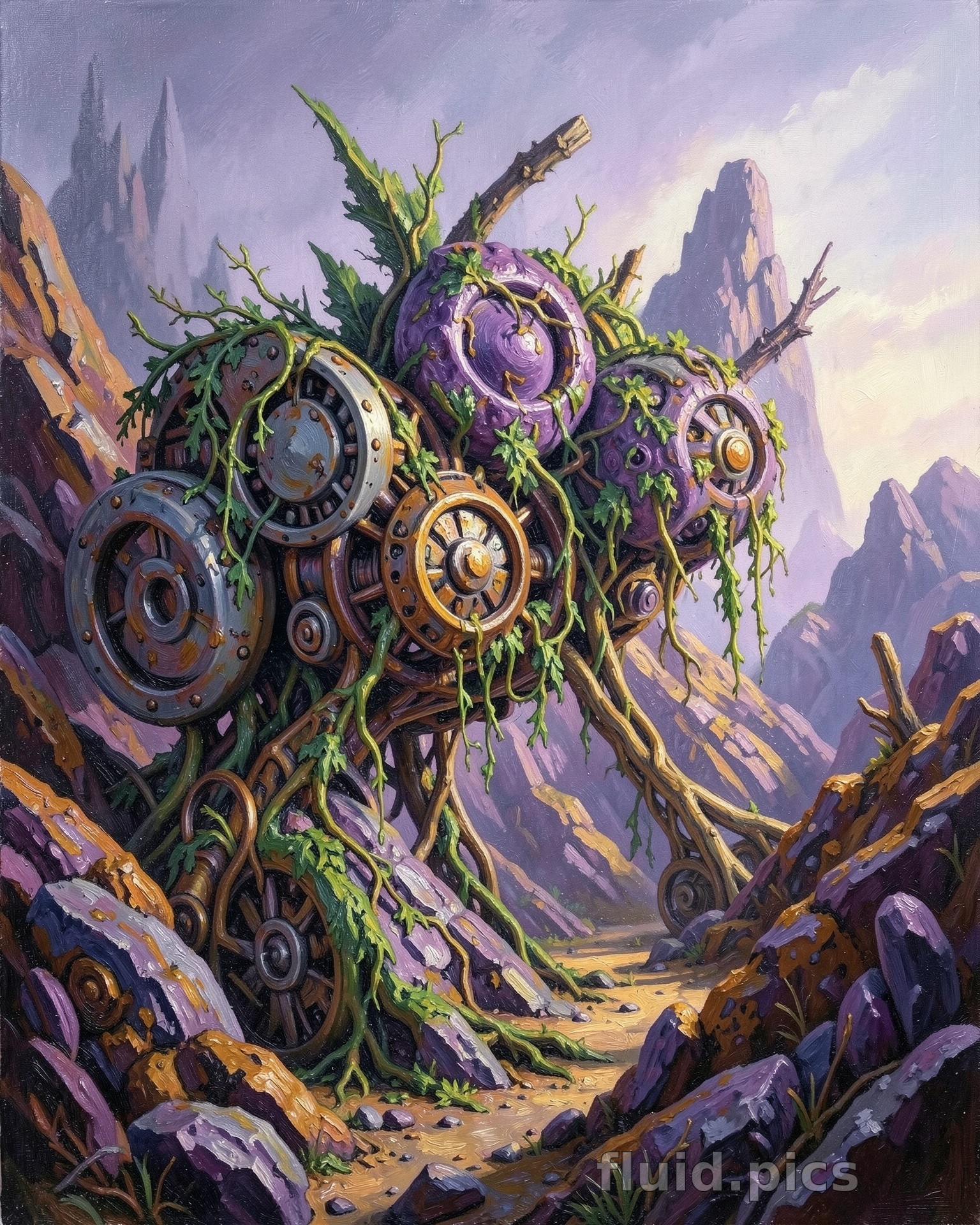 Breathing Mechanical Mountain — Классическая живопись
