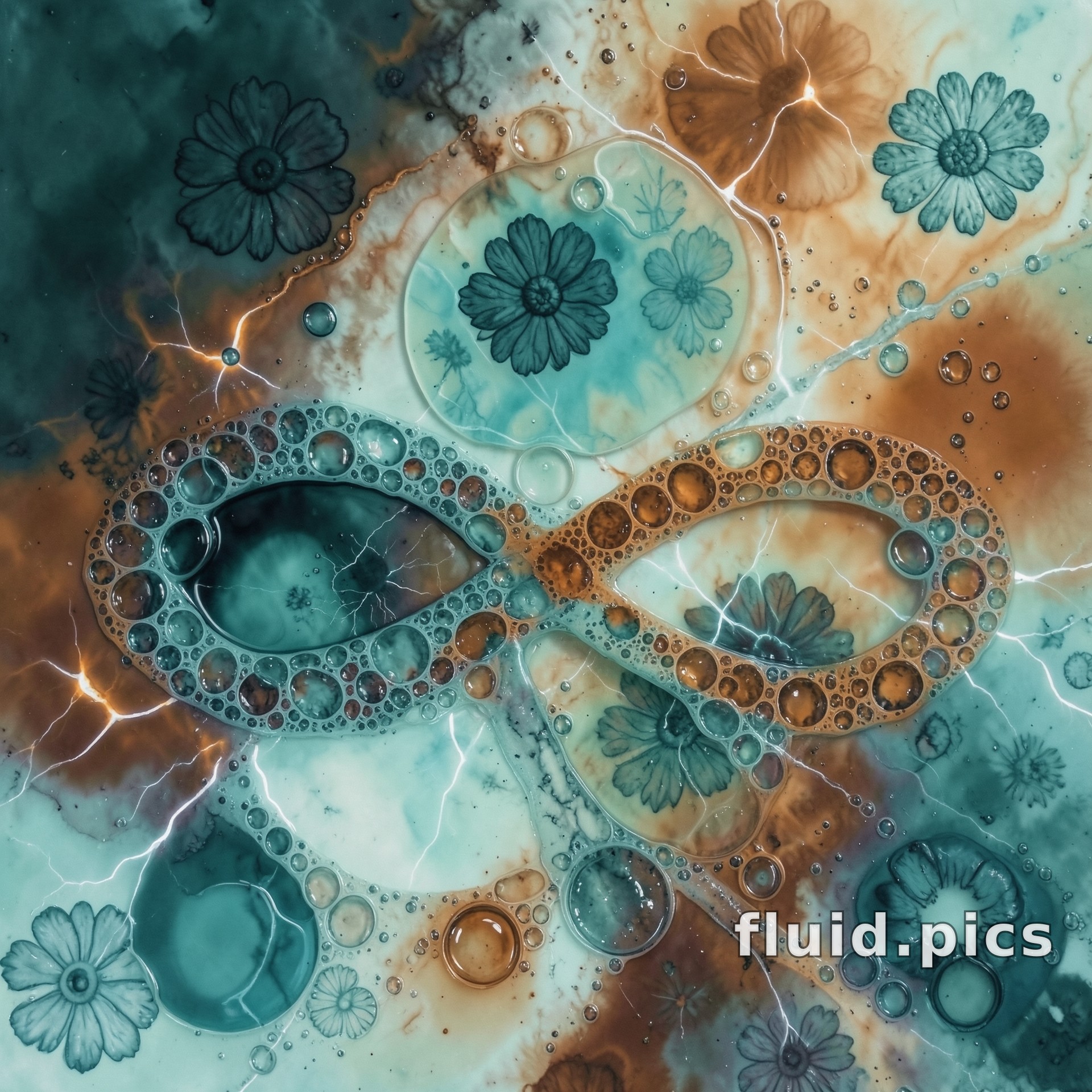 Floral Tide Loop — Гибридное искусство