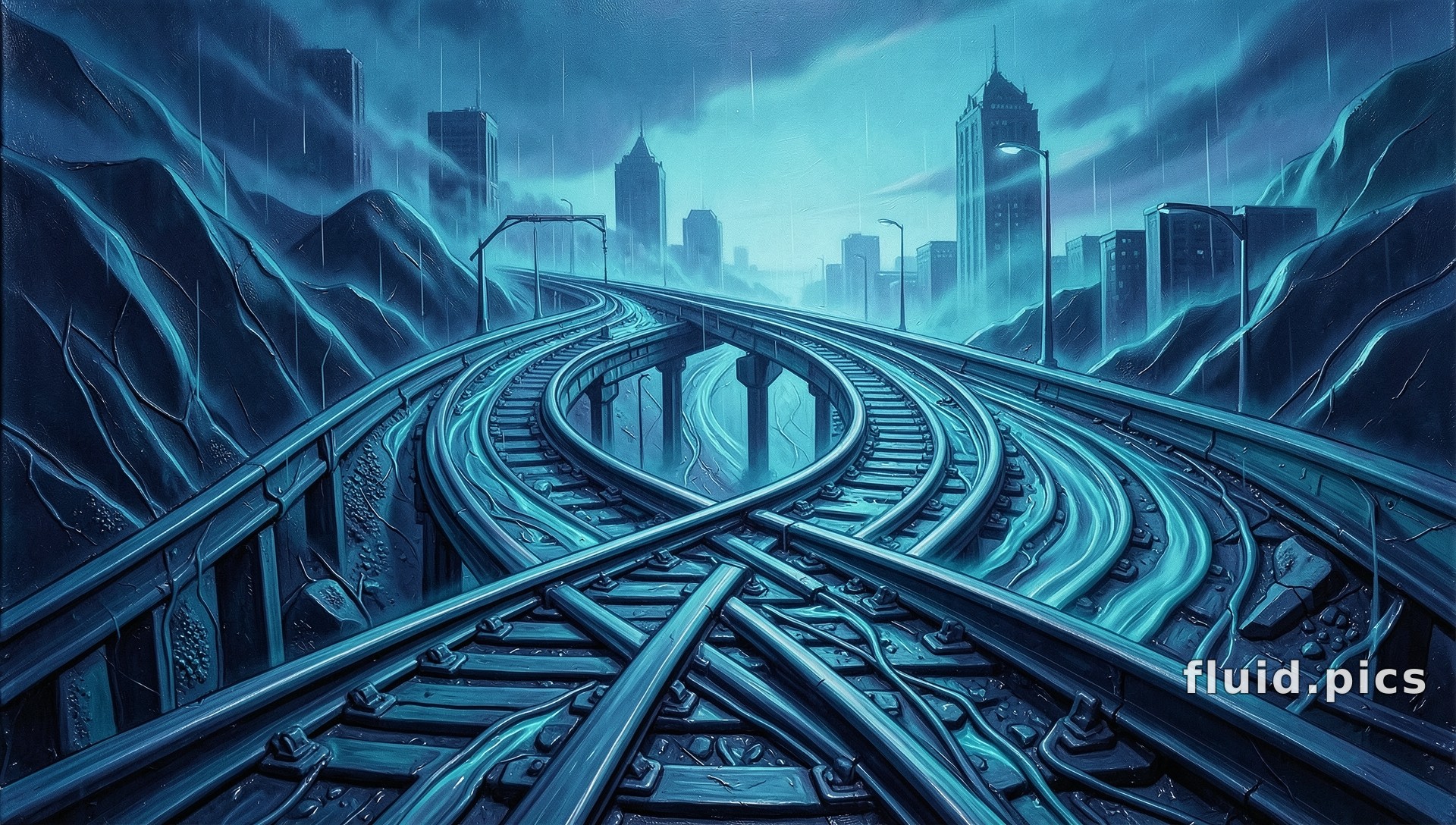 Дороги-реки — Психоделическая абстракция