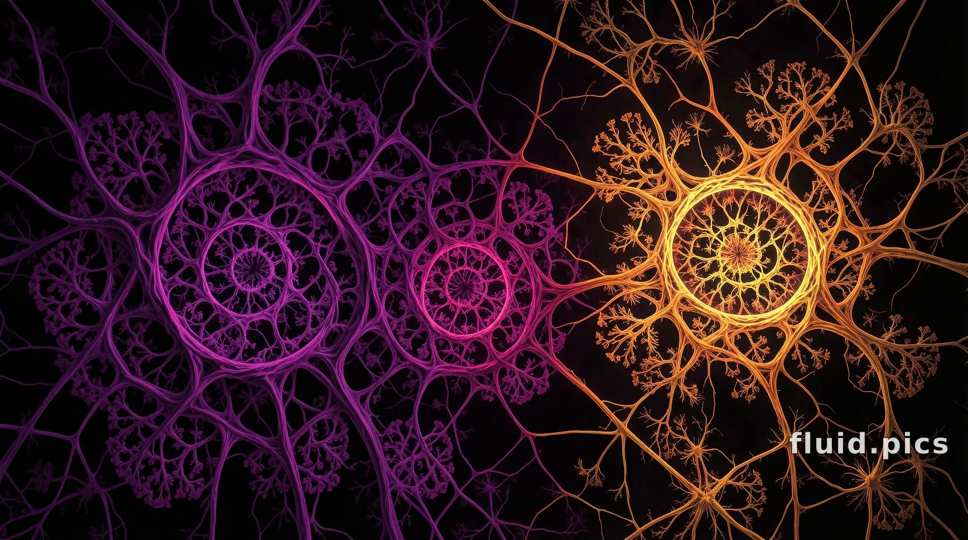Two Bonfire Trees — Fractal Art