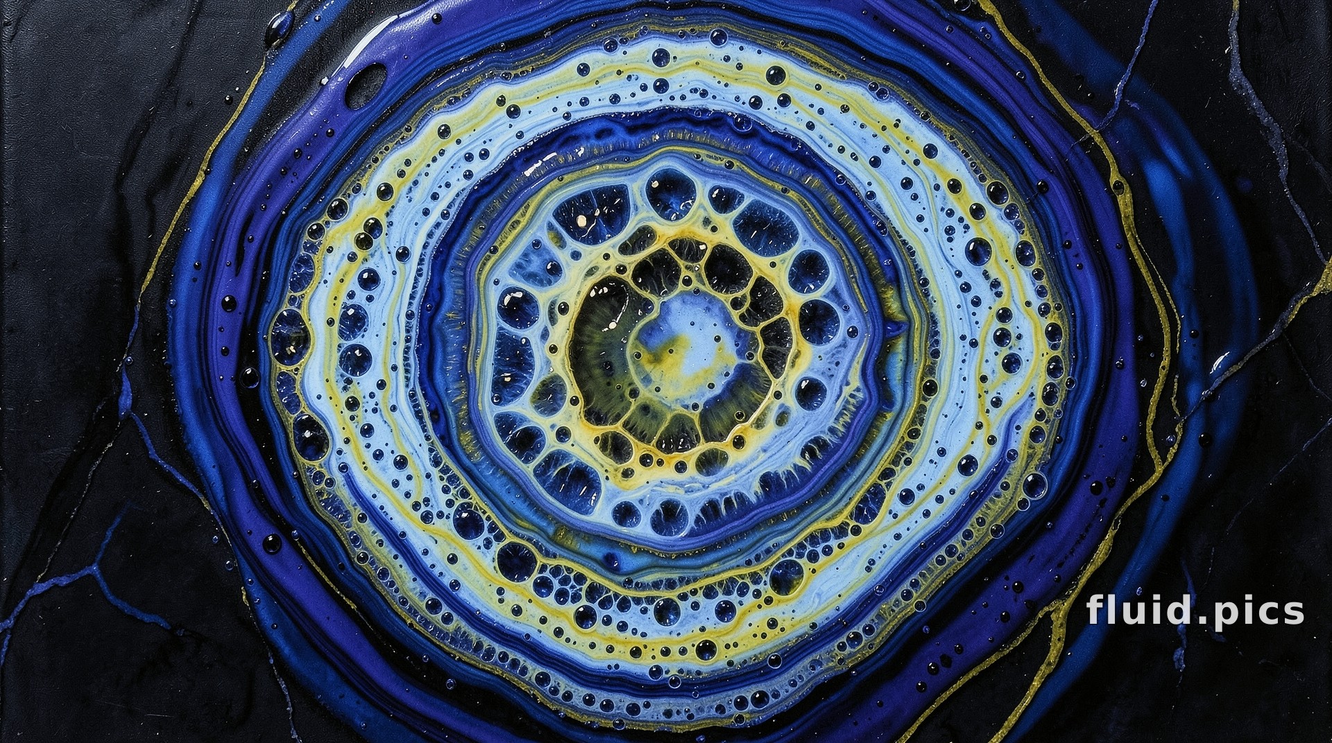 Cobalt Shell — Флюид-арт