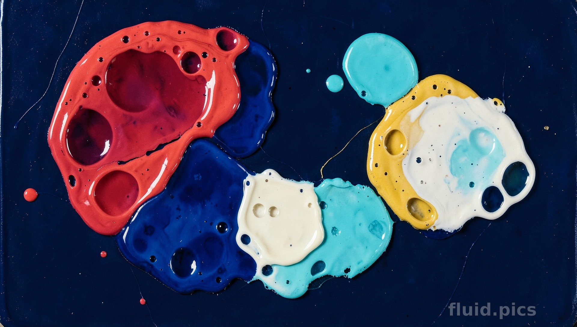 Gardens of Floating Paints — Fluid Art