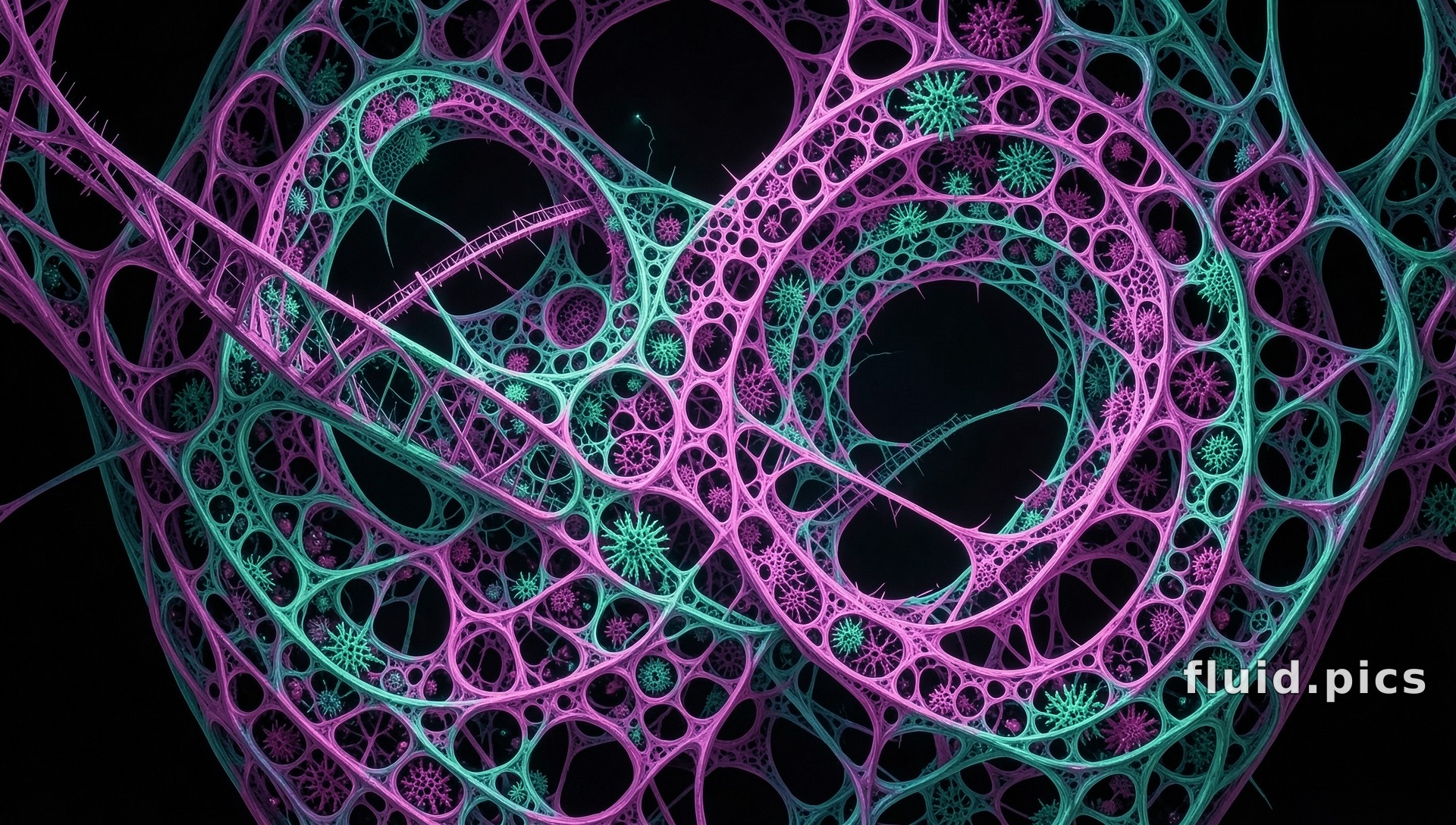 Merging Spirals — Fractal Art