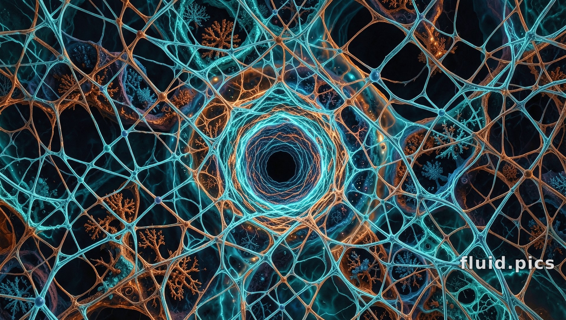 Mycelium of Dark — Fractal Art