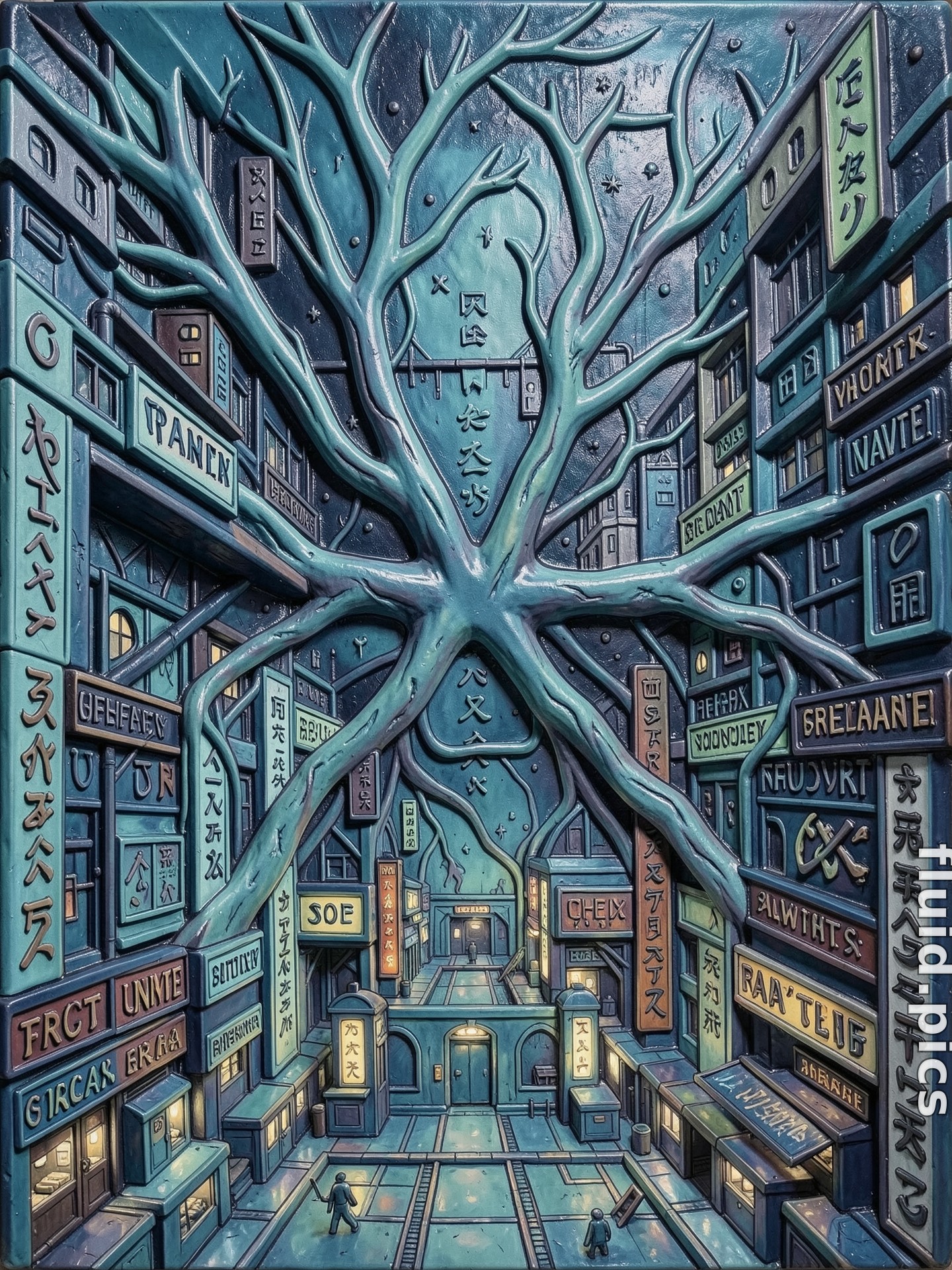 City Under the Tree — Психоделическая абстракция