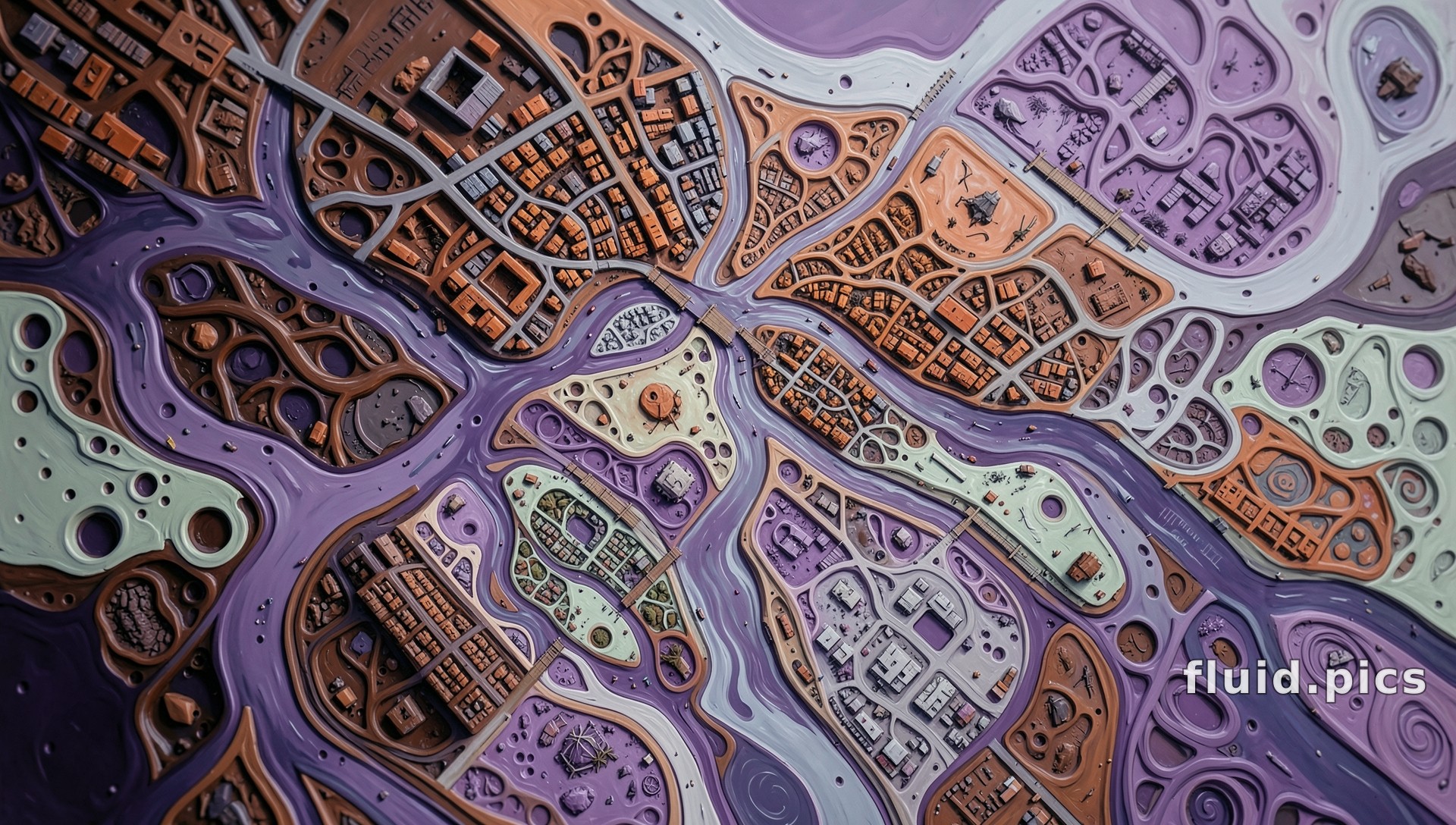 Labyrinth City — Psychedelic Abstract