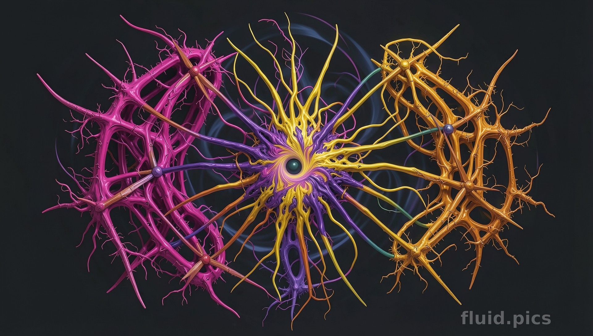 Garden of Cosmic Vines — Fractal Art