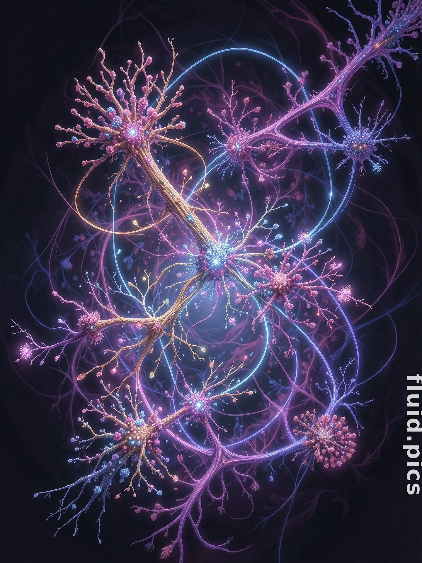 Pulsing Network — Fractal Art