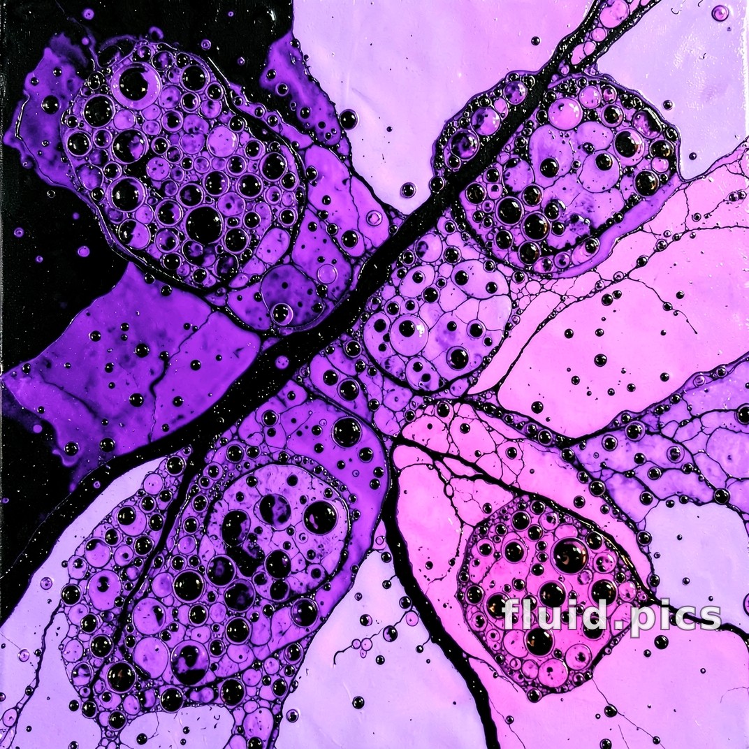 Violet Tree — Fluid Art