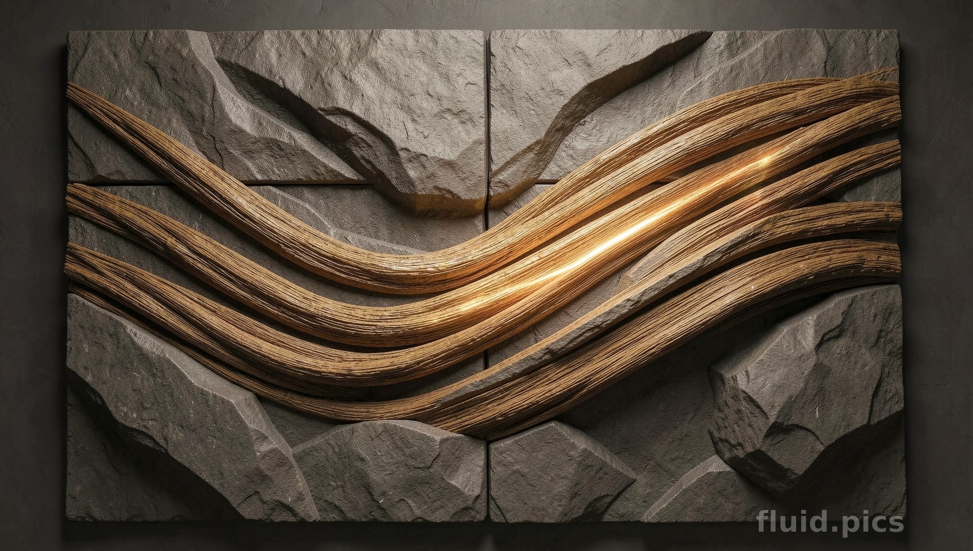 River in Stone — Psychedelic Abstract