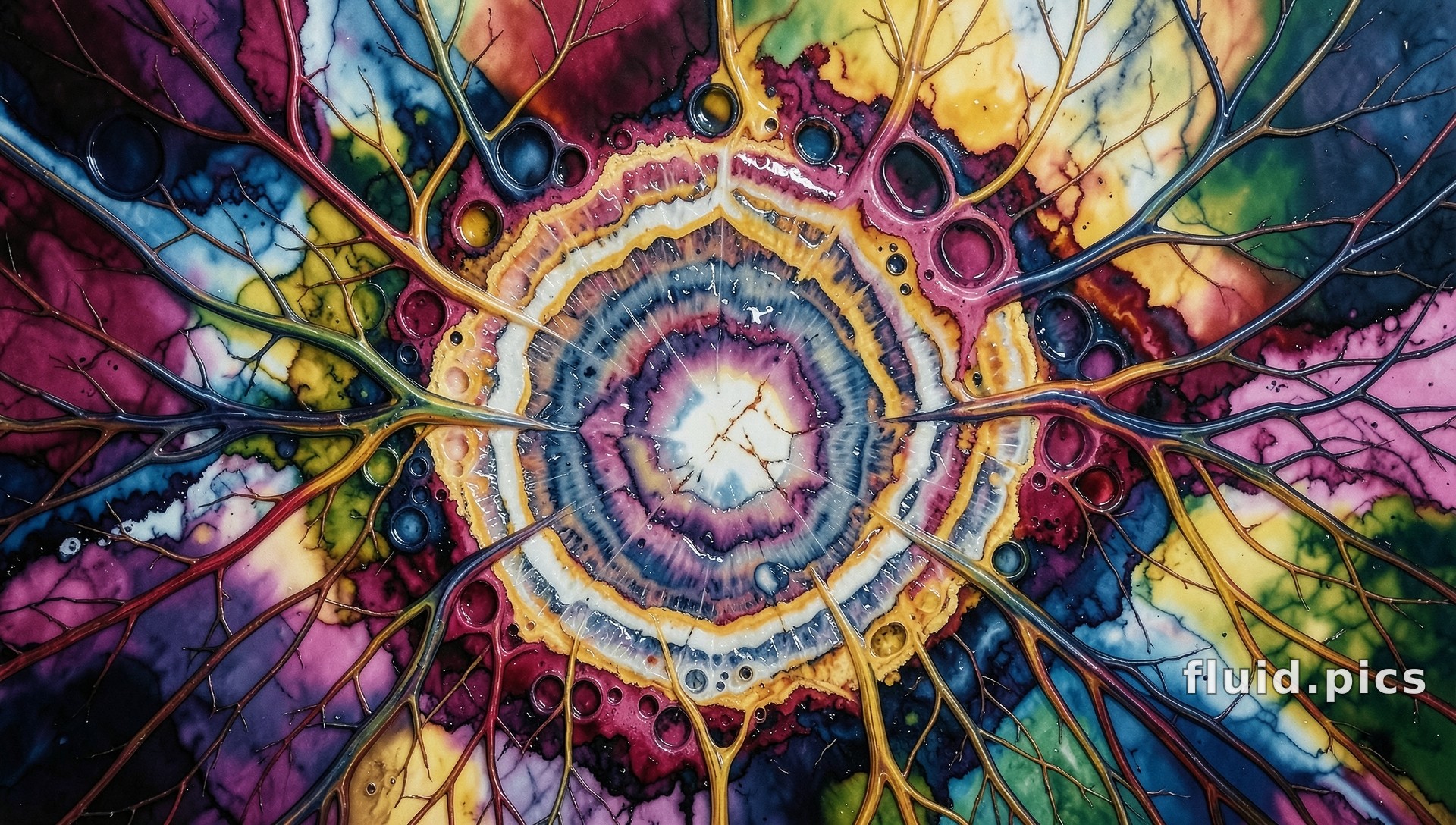 Branching Agate — Hybrid Art