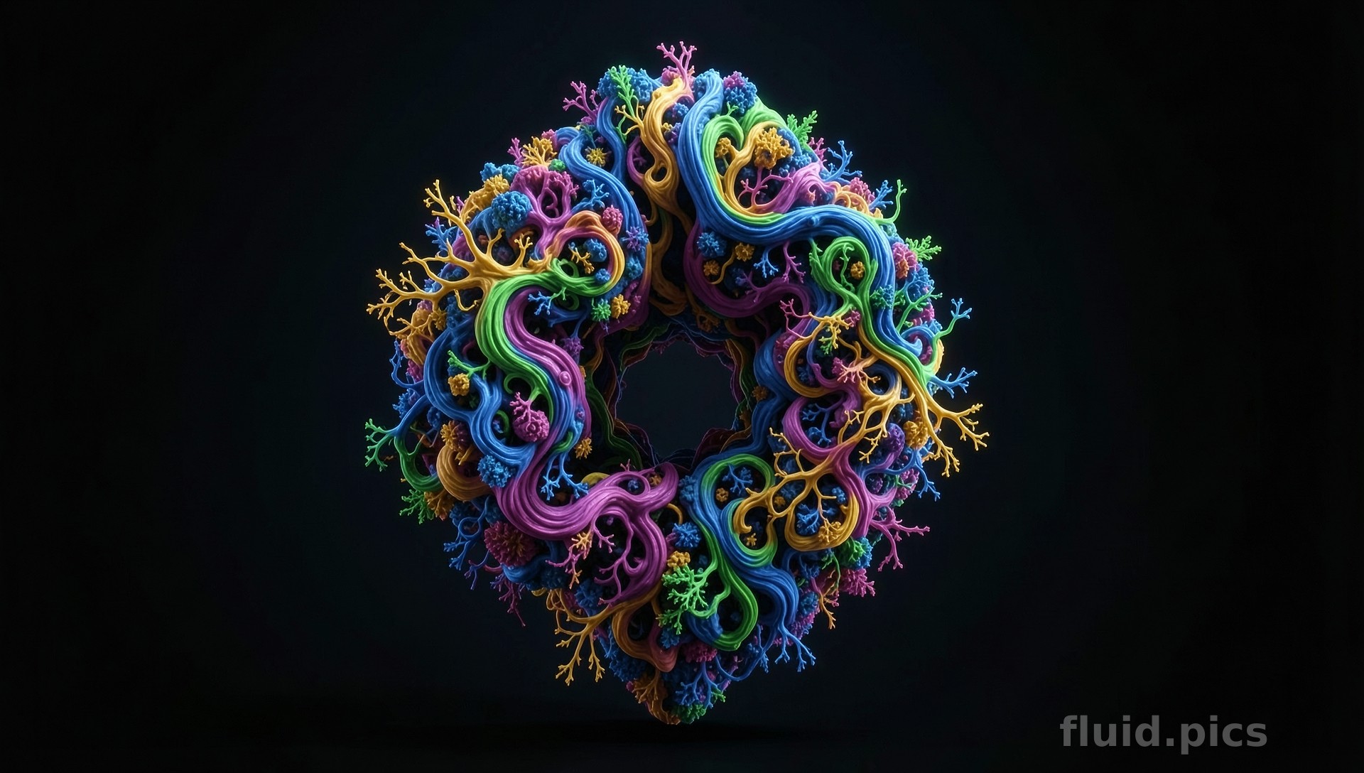 Garden of Twisting Lines — Fractal Art