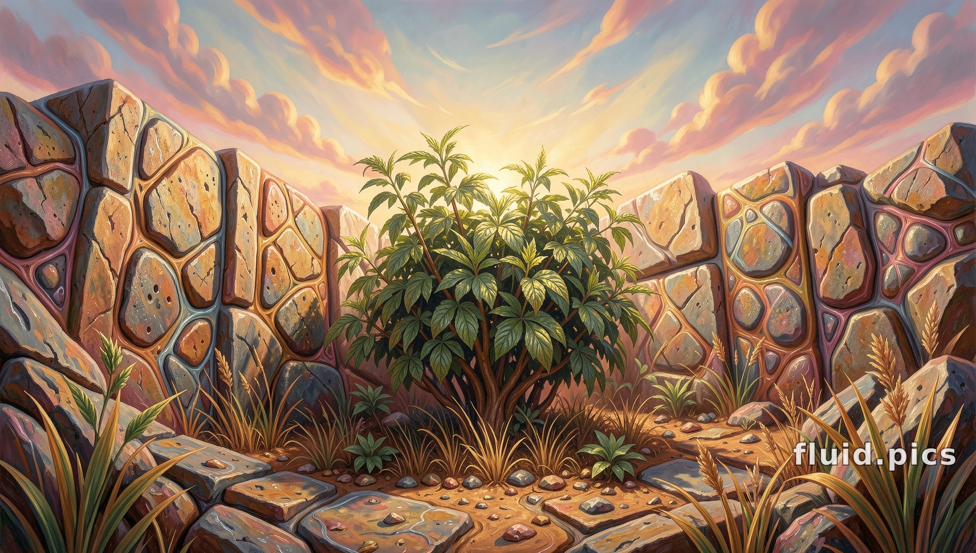 Stone Garden's Breath — Psychedelic Abstract
