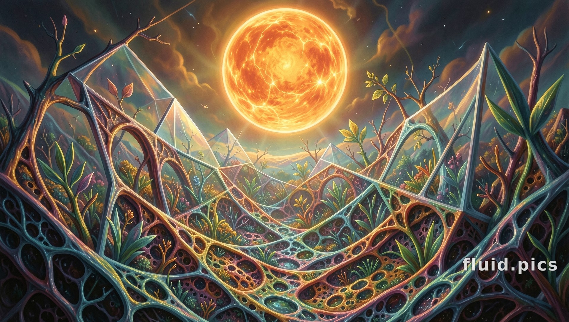 Plants Under Alien Sun — Психоделическая абстракция