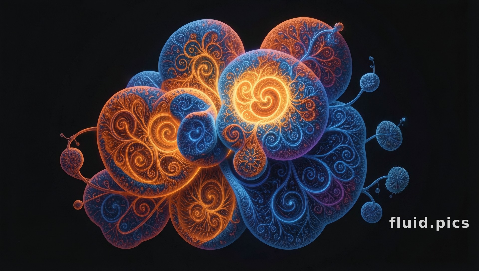 Two Spiral Shells — Fractal Art