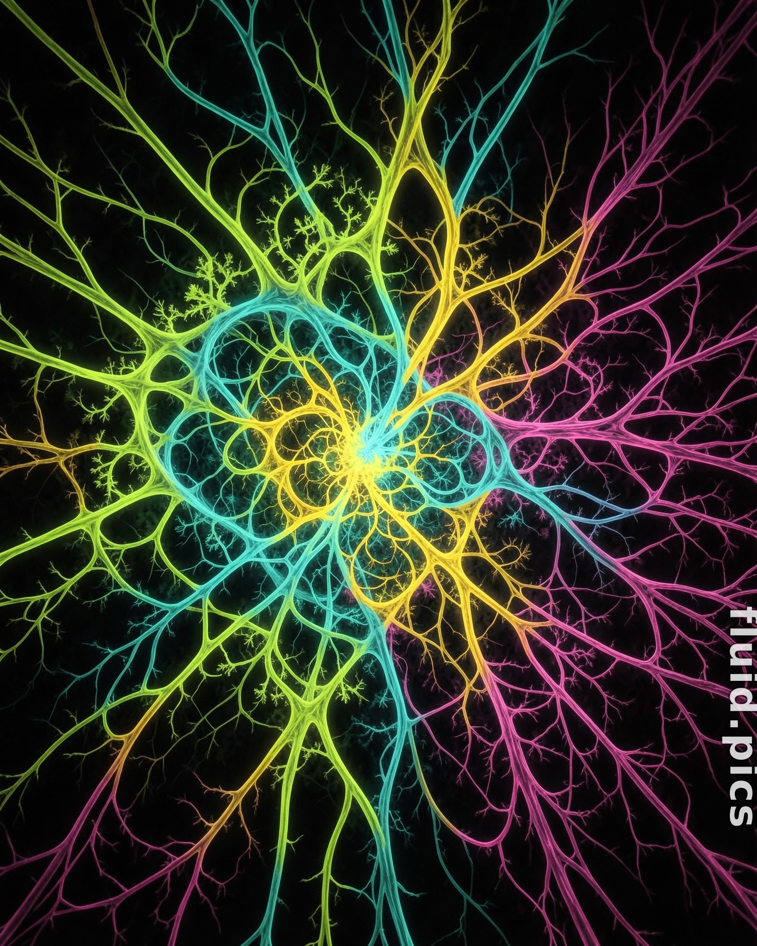 Knot of Four Colors — Fractal Art