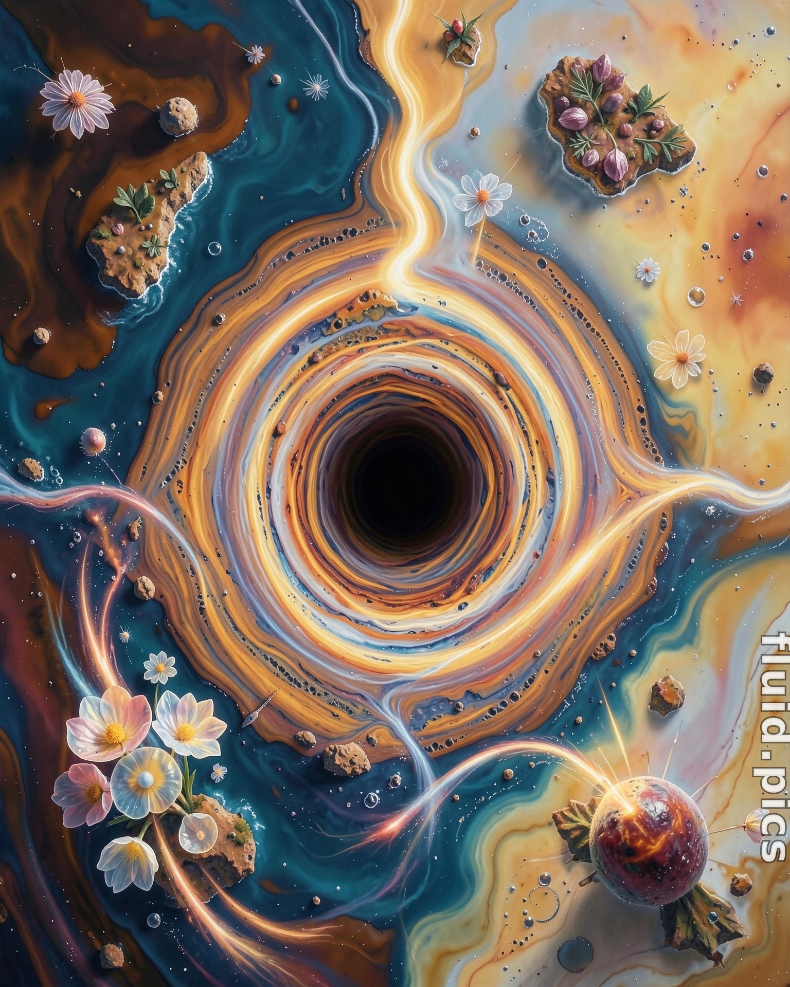 Garden of Falling Stars — Hybrid Art