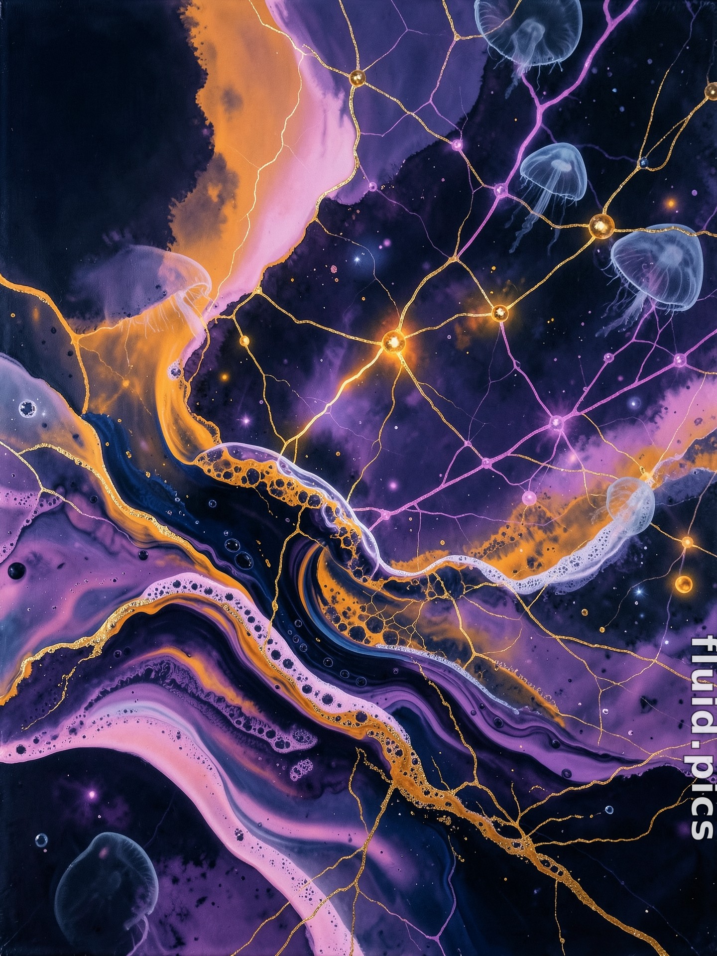 Jellyfish Constellations — Hybrid Art