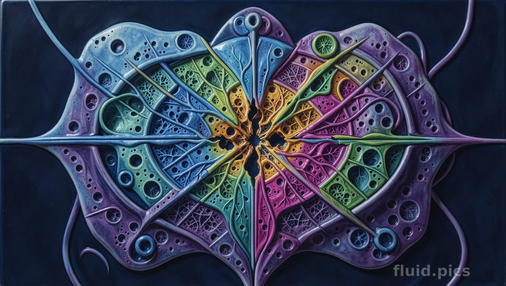 Unfolding Consciousness — Psychedelic Abstract
