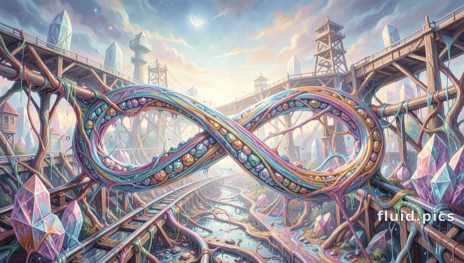 Figure Eight Bridge — Гибридное искусство