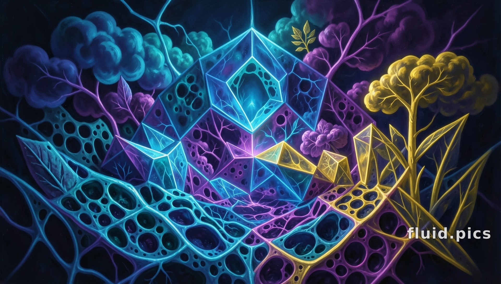 Crystal Flora — Psychedelic Abstract