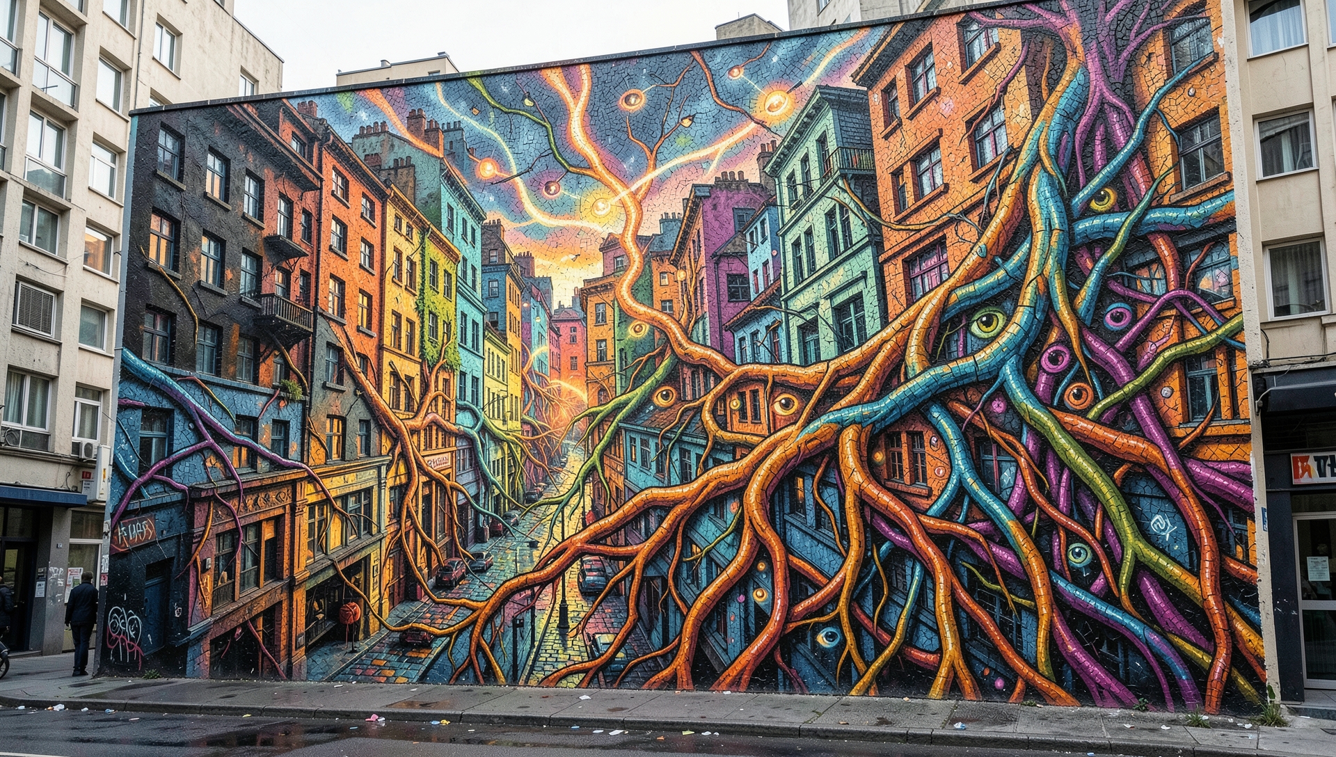 Корни цветущего города — Стрит-арт