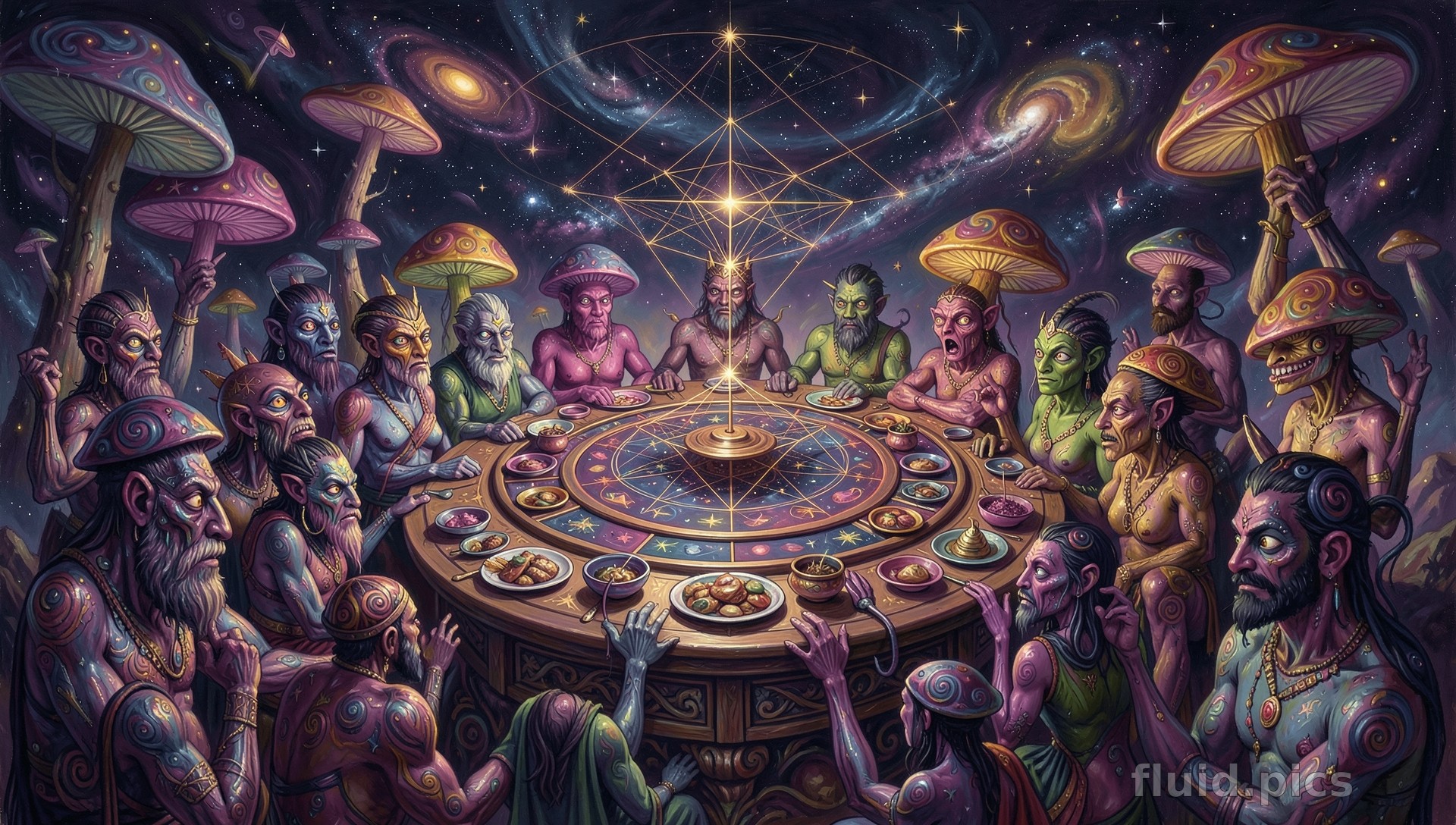Feast of Starlight — Psychedelic Abstract