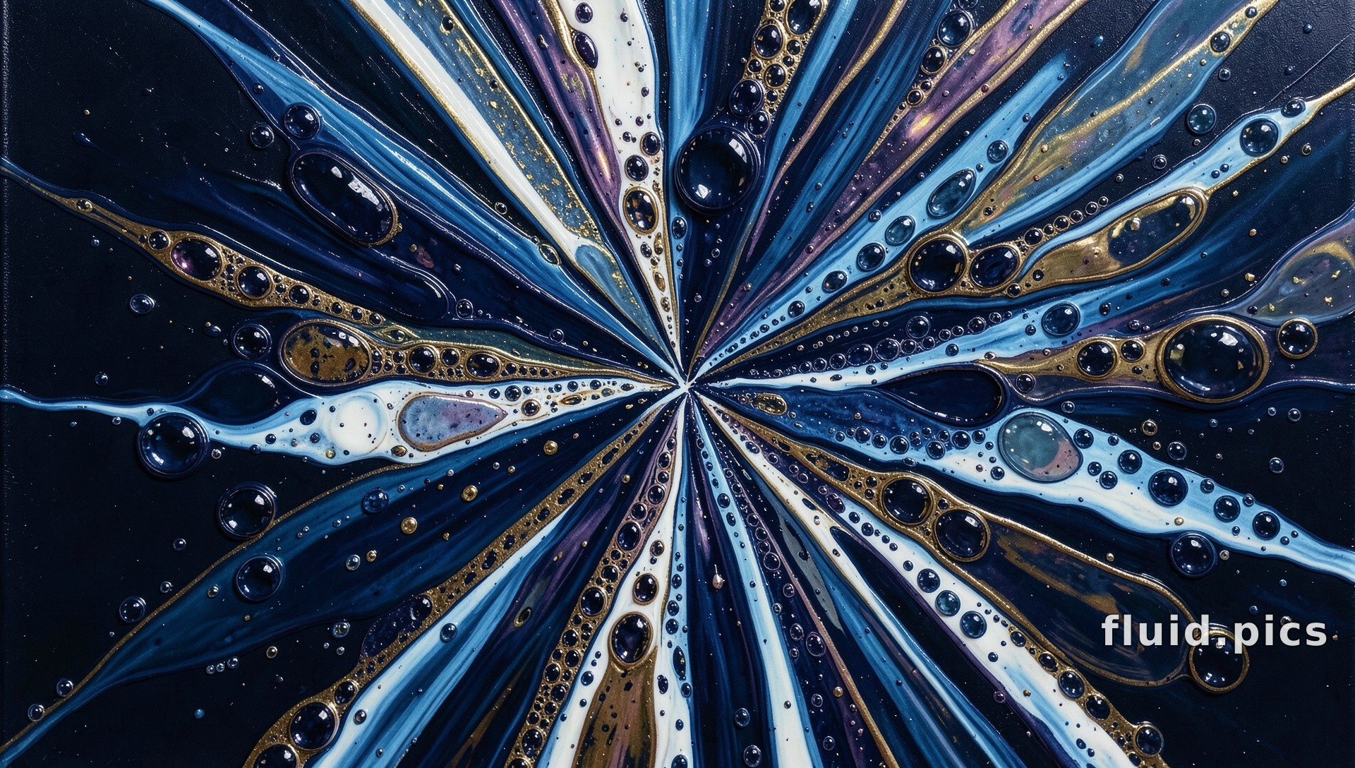 Starburst Spokes — Fluid Art
