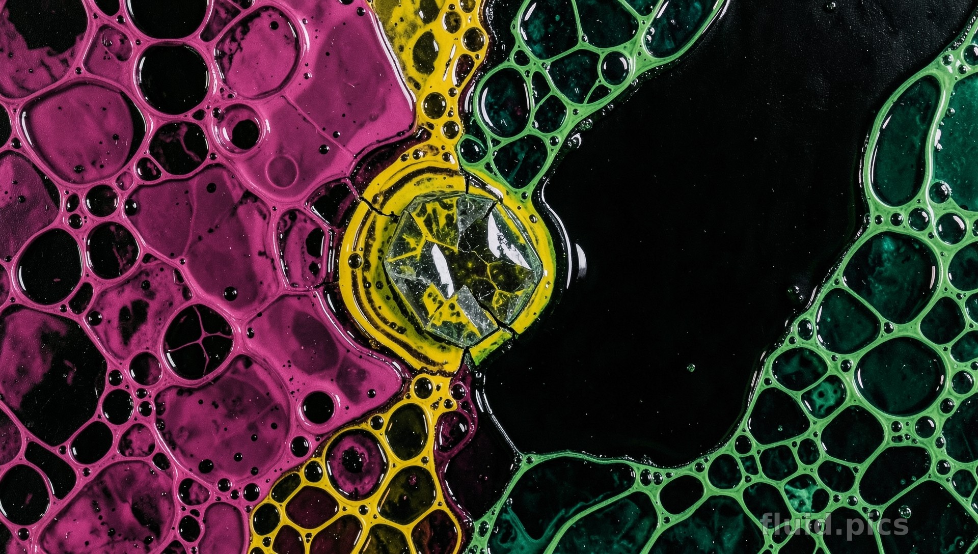 Cracked Eye of the Universe — Fluid Art