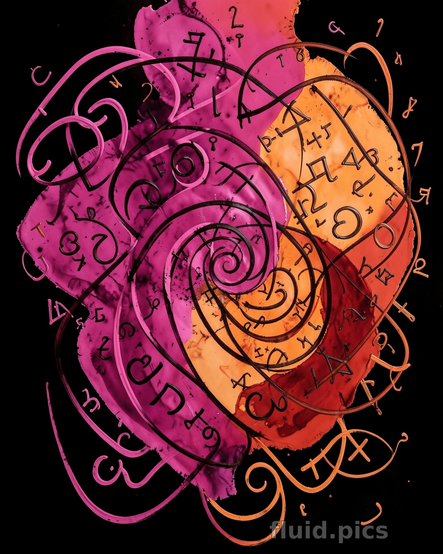 Spiral of Flower Language — Hybrid Art